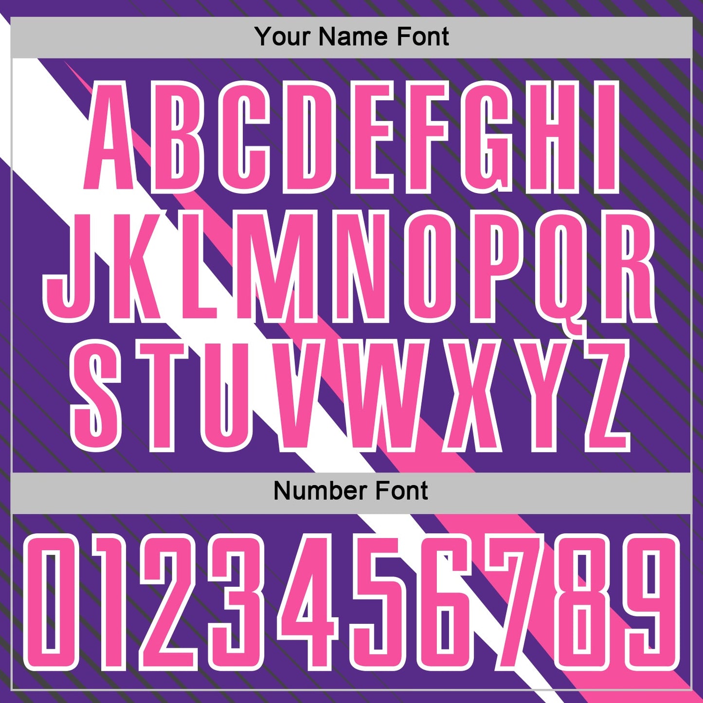 Custom Purple Pink-White Diagonal Stripes Sports Sublimation Soccer Uniform Jersey view 6