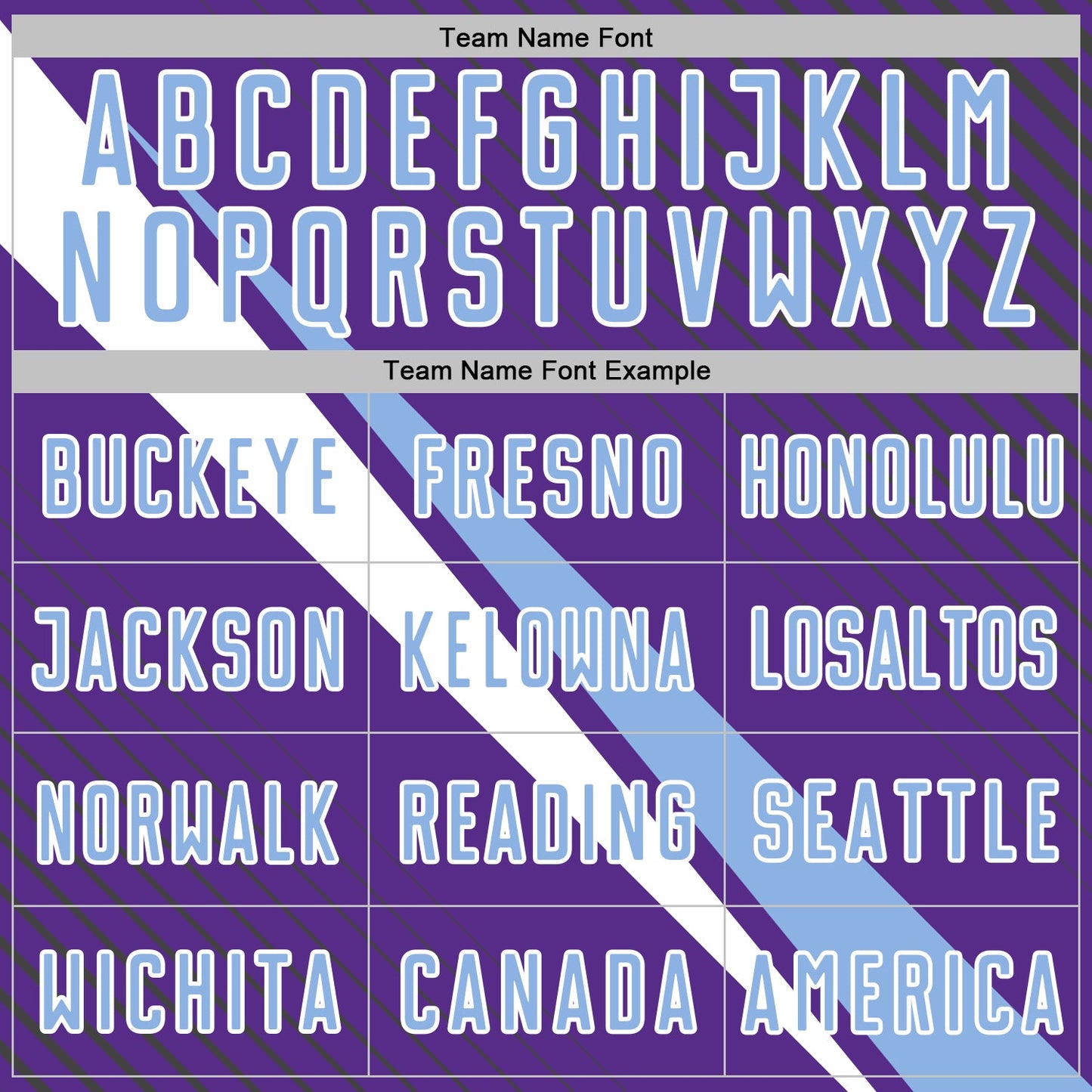 Custom Purple Light Blue-White Diagonal Stripes Sports Sublimation Soccer Uniform Jersey view 5