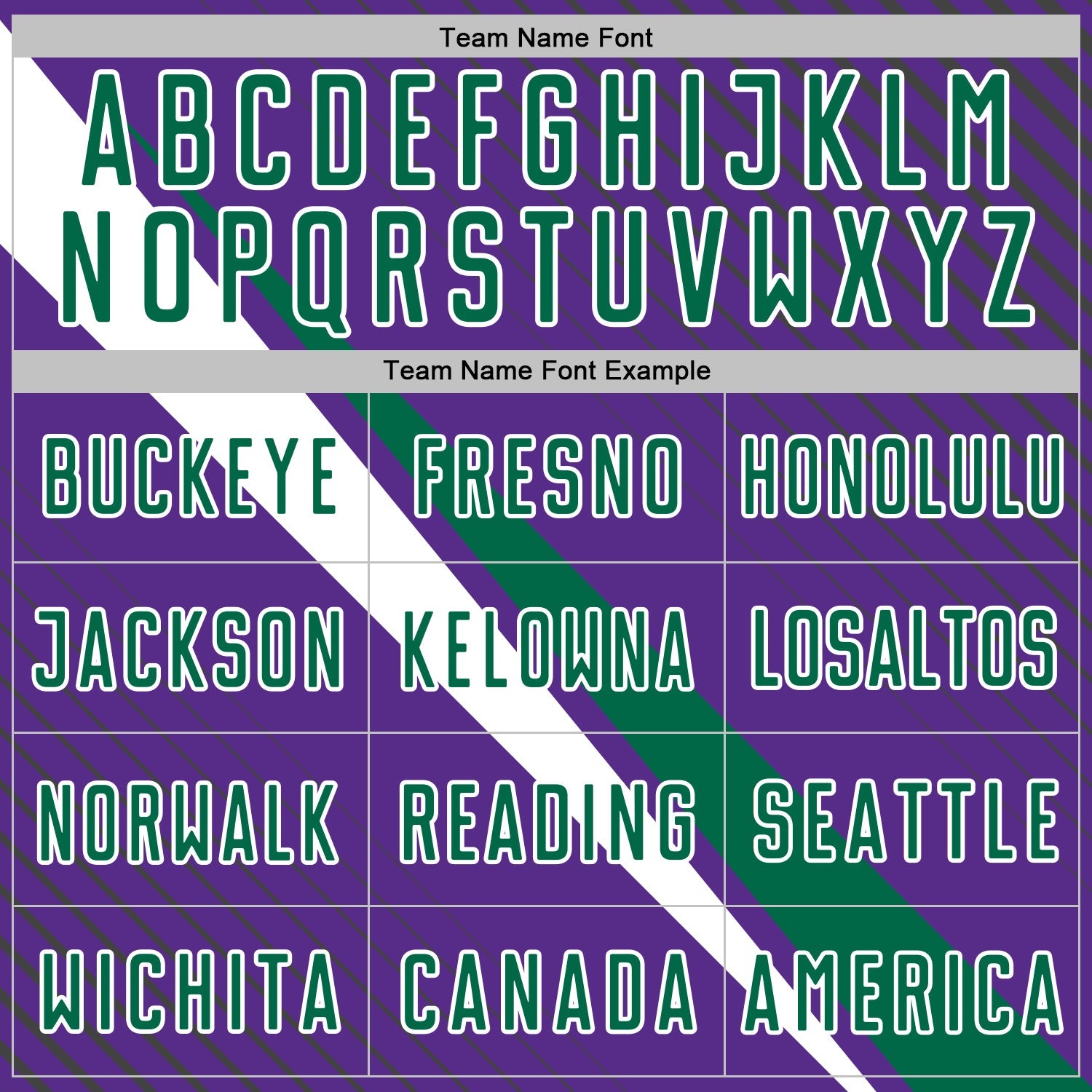 Custom Purple Kelly Green-White Diagonal Stripes Sports Sublimation Soccer Uniform Jersey view 5