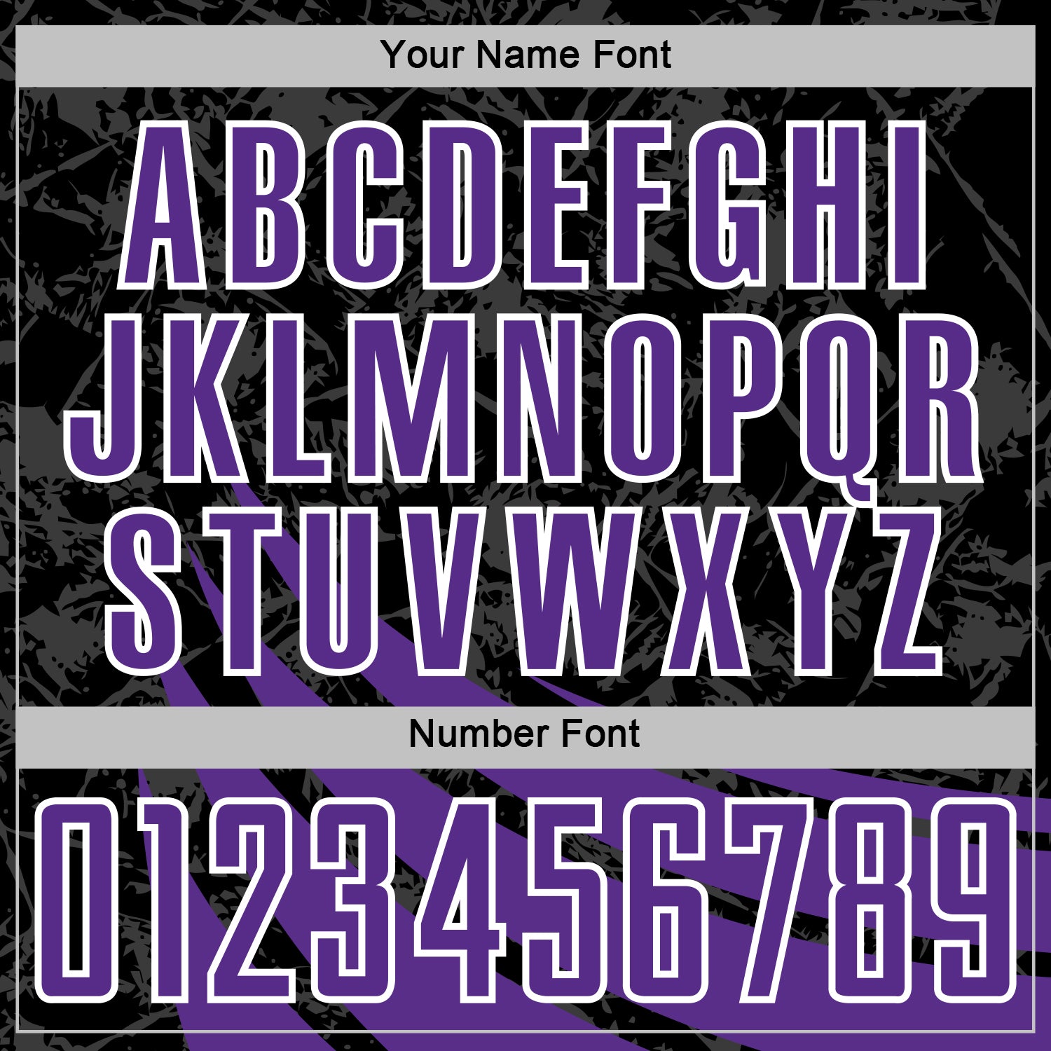 Custom Black Purple-White Distressed Diagonal Stripes Wind Shapes Sports Sublimation Soccer Uniform Jersey view 6