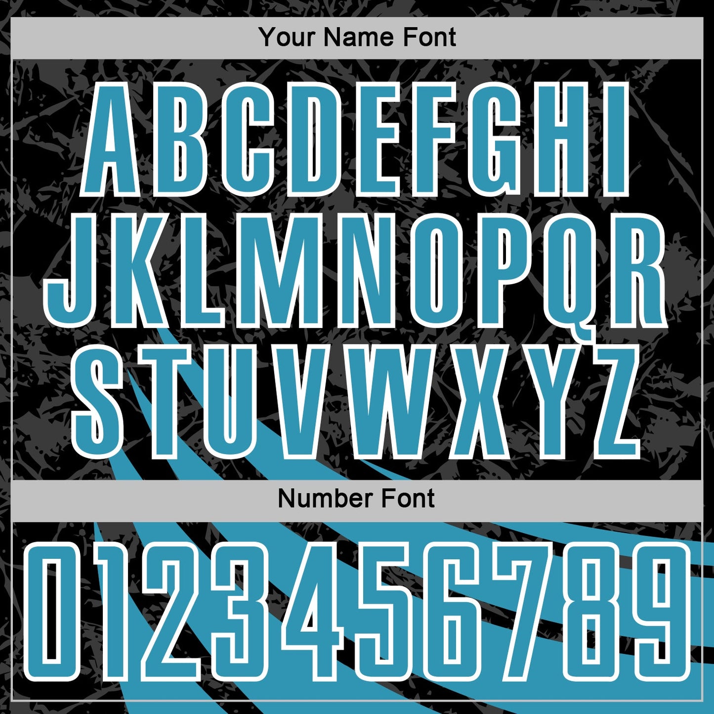 Custom Black Panther Blue-White Distressed Diagonal Stripes Wind Shapes Sports Sublimation Soccer Uniform Jersey view 6