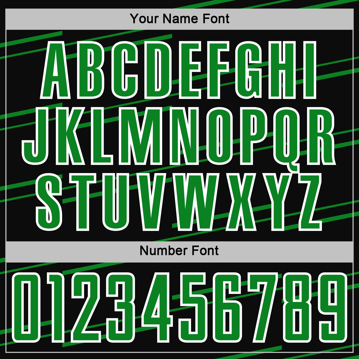 Custom Black Grass Green-White Diagonal Pinstripes Lines Sports Sublimation Soccer Uniform Jersey view 6