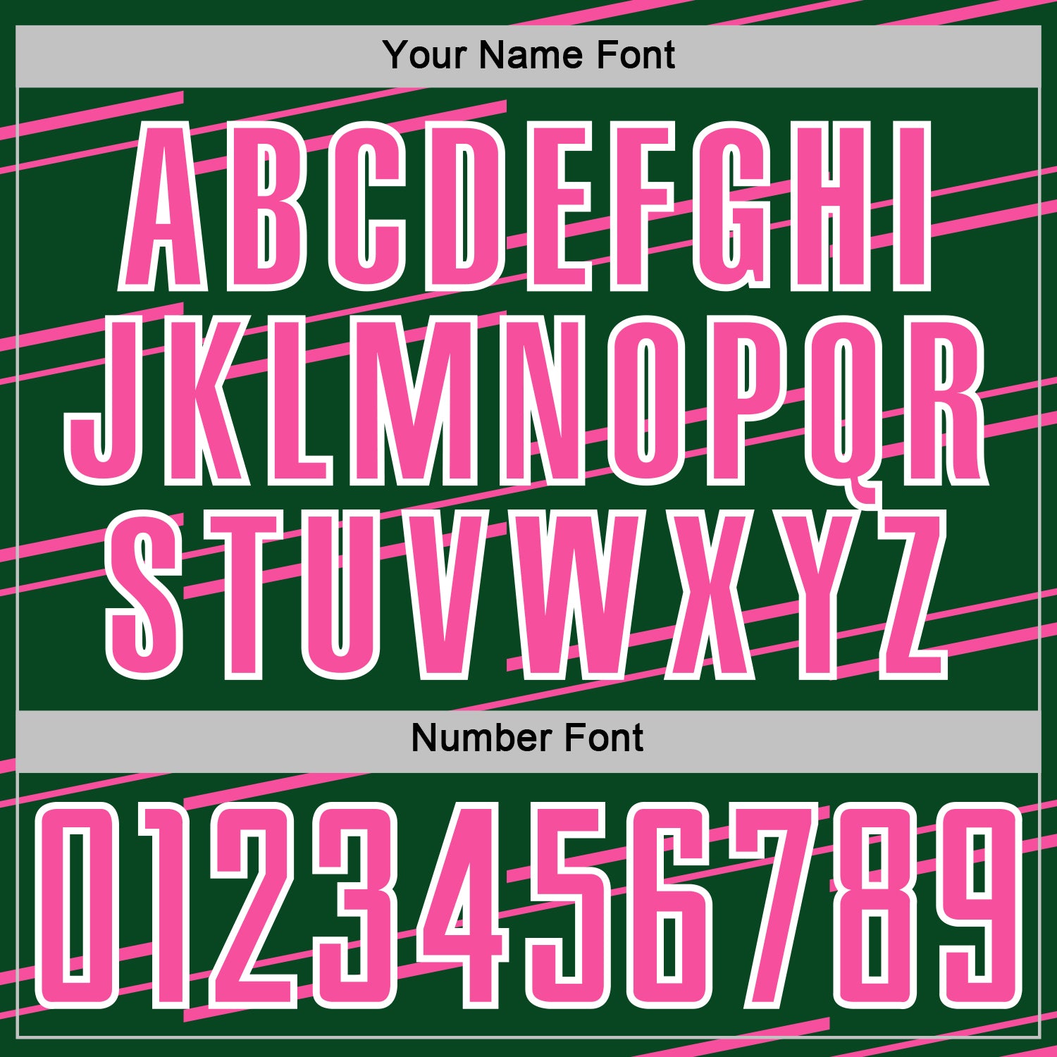Custom Green Pink-White Diagonal Pinstripes Lines Sports Sublimation Soccer Uniform Jersey view 6