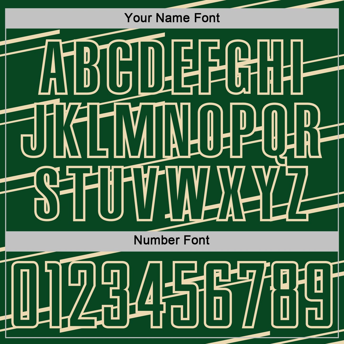 Custom Green Cream Diagonal Pinstripes Lines Sports Sublimation Soccer Uniform Jersey view 6