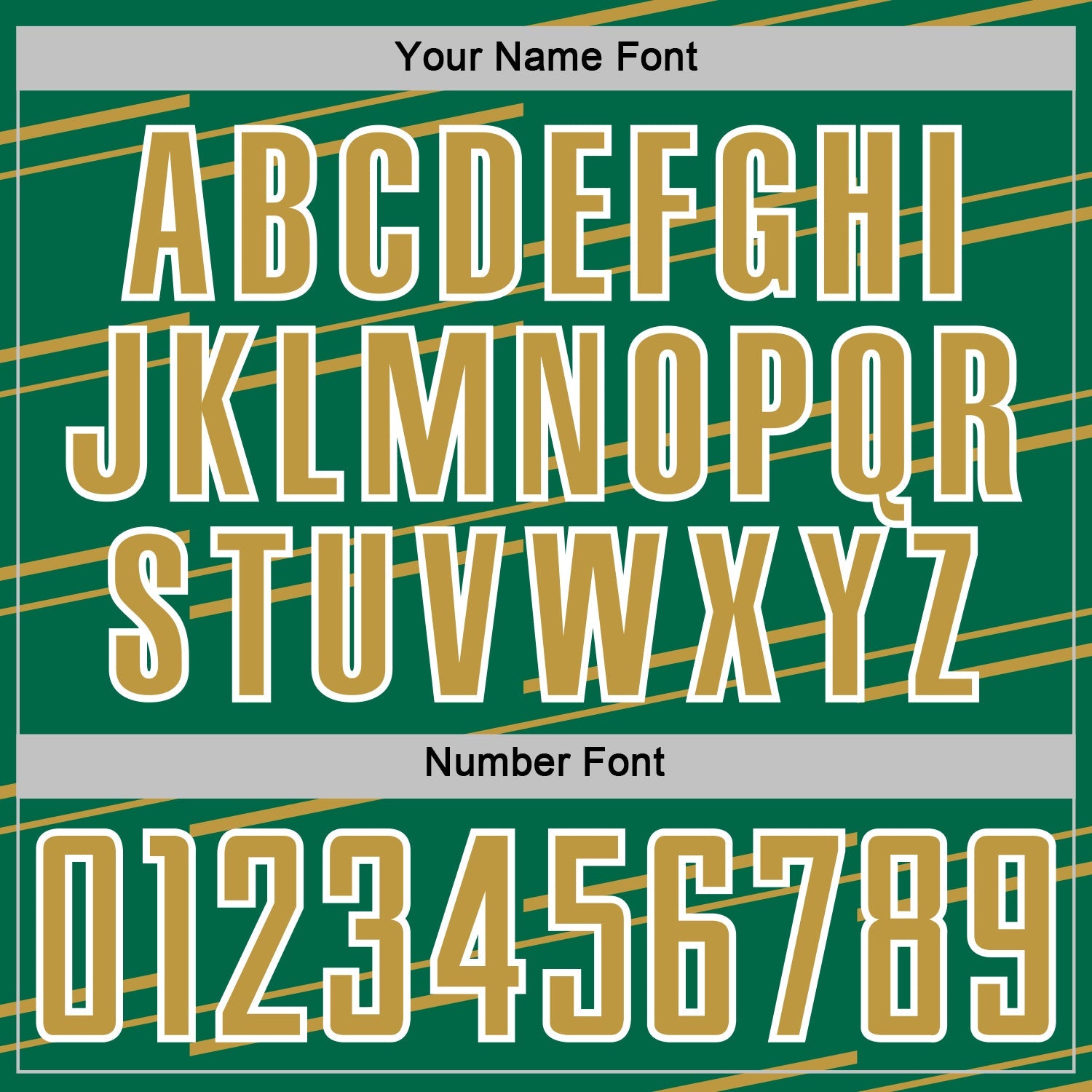 Custom Kelly Green Old Gold-White Diagonal Pinstripes Lines Sports Sublimation Soccer Uniform Jersey view 6