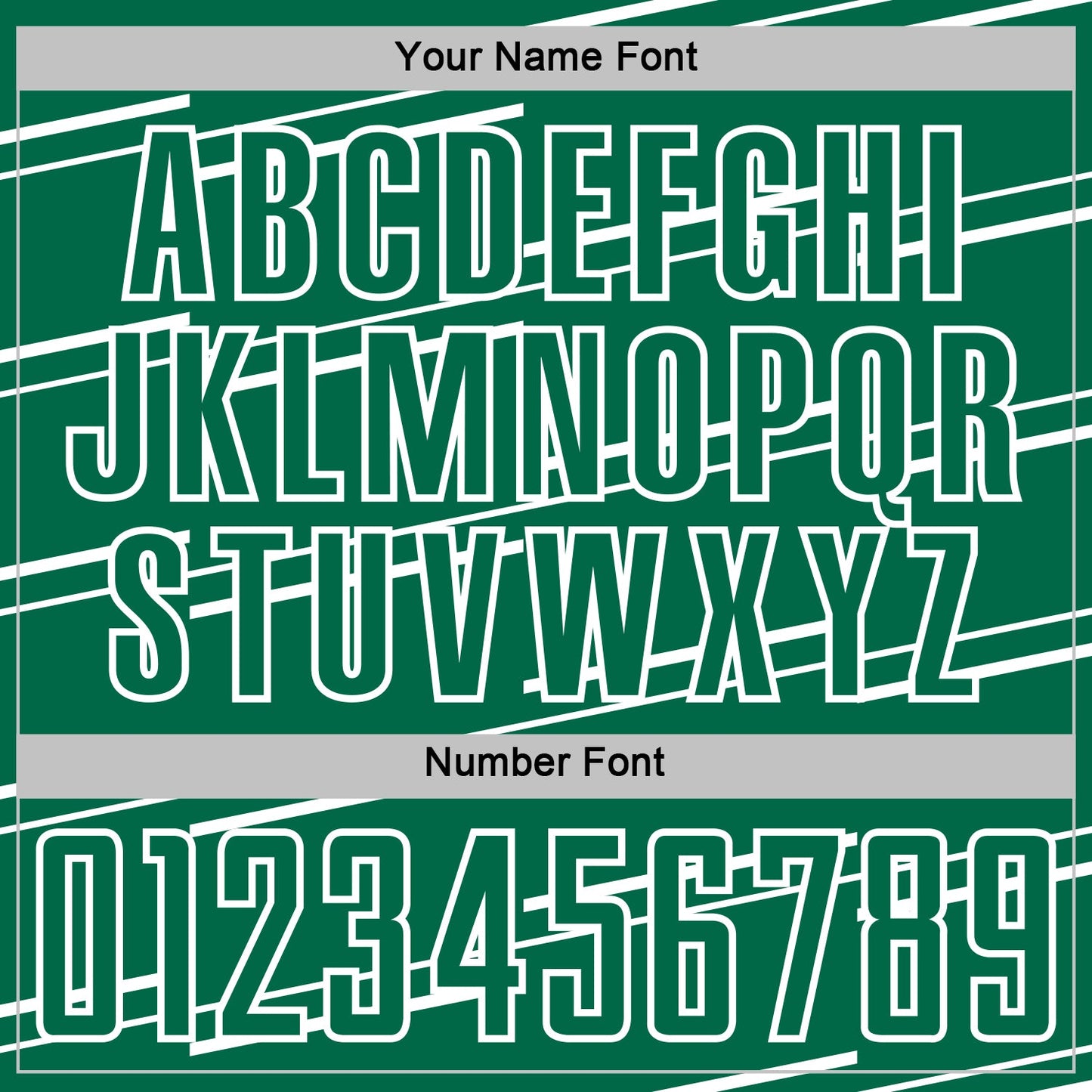 Custom Kelly Green White Diagonal Pinstripes Lines Sports Sublimation Soccer Uniform Jersey view 6