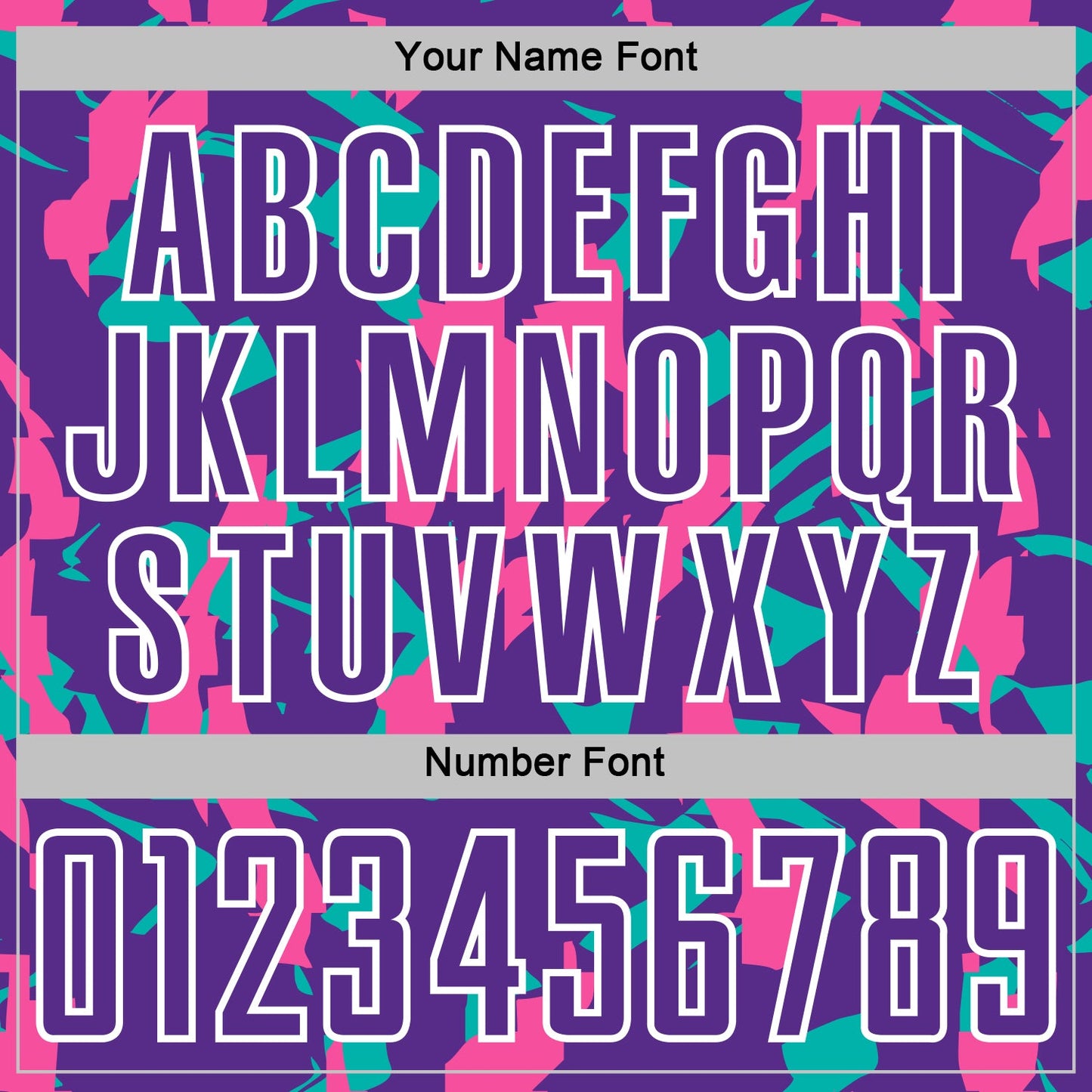 Custom Purple White Pink-Aqua Geometric Camo Fragment Sports Sublimation Soccer Uniform Jersey view 6