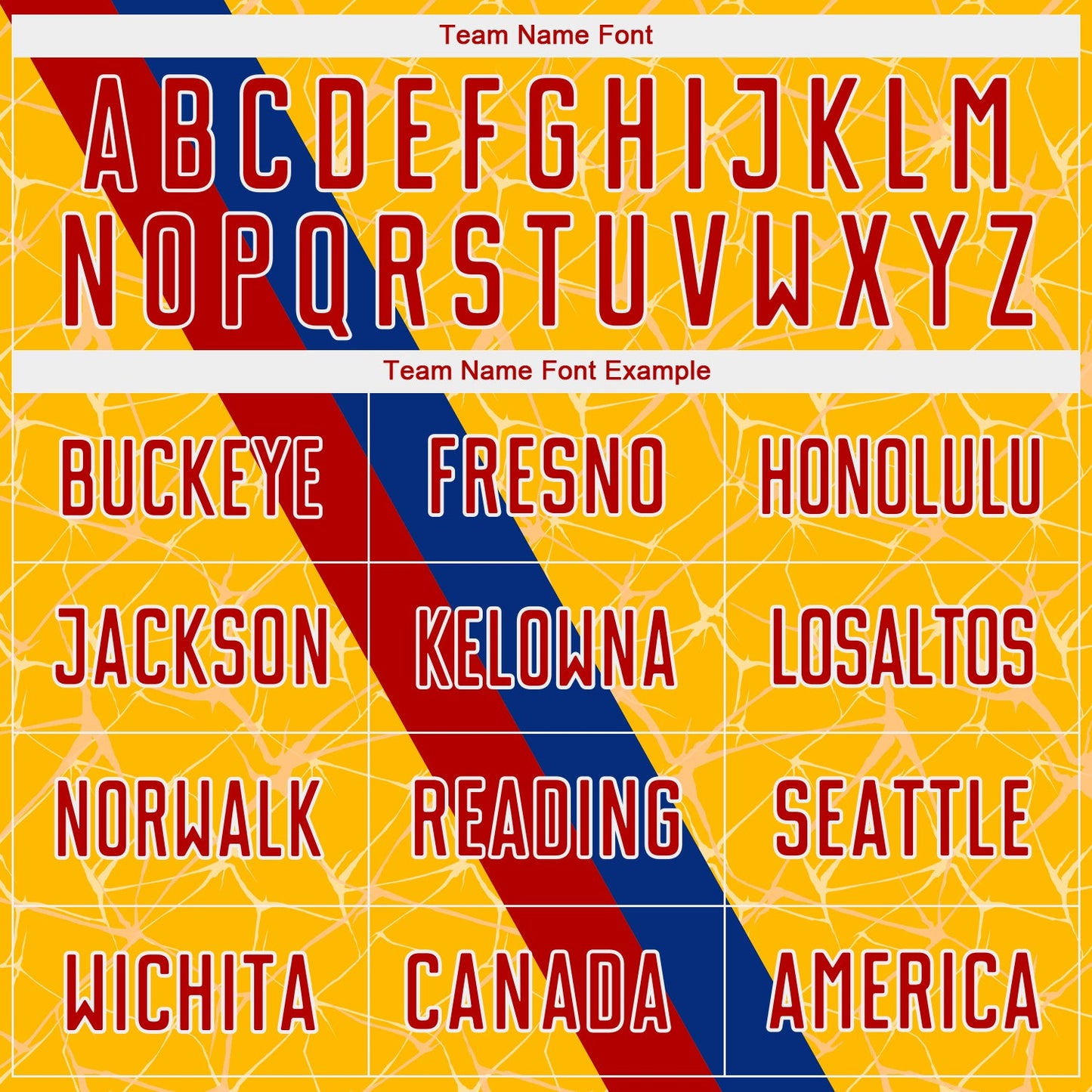 Custom Gold Red Blue-White Colombia Network Pattern Diagonal Stripe Sublimation Soccer Uniform Jersey view 5