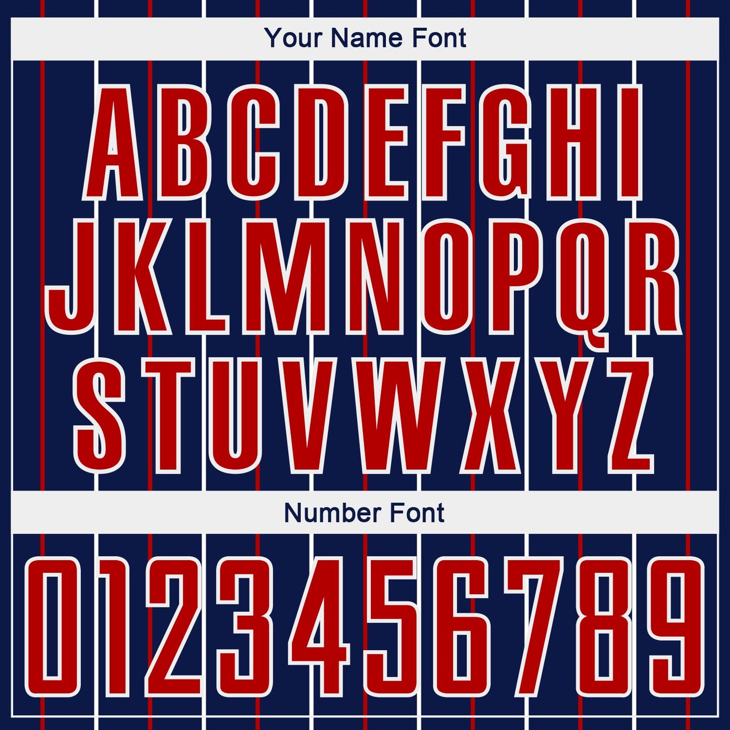 Custom Navy Red-White France Vertical Pinstripe Sublimation Soccer Uniform Jersey view 6