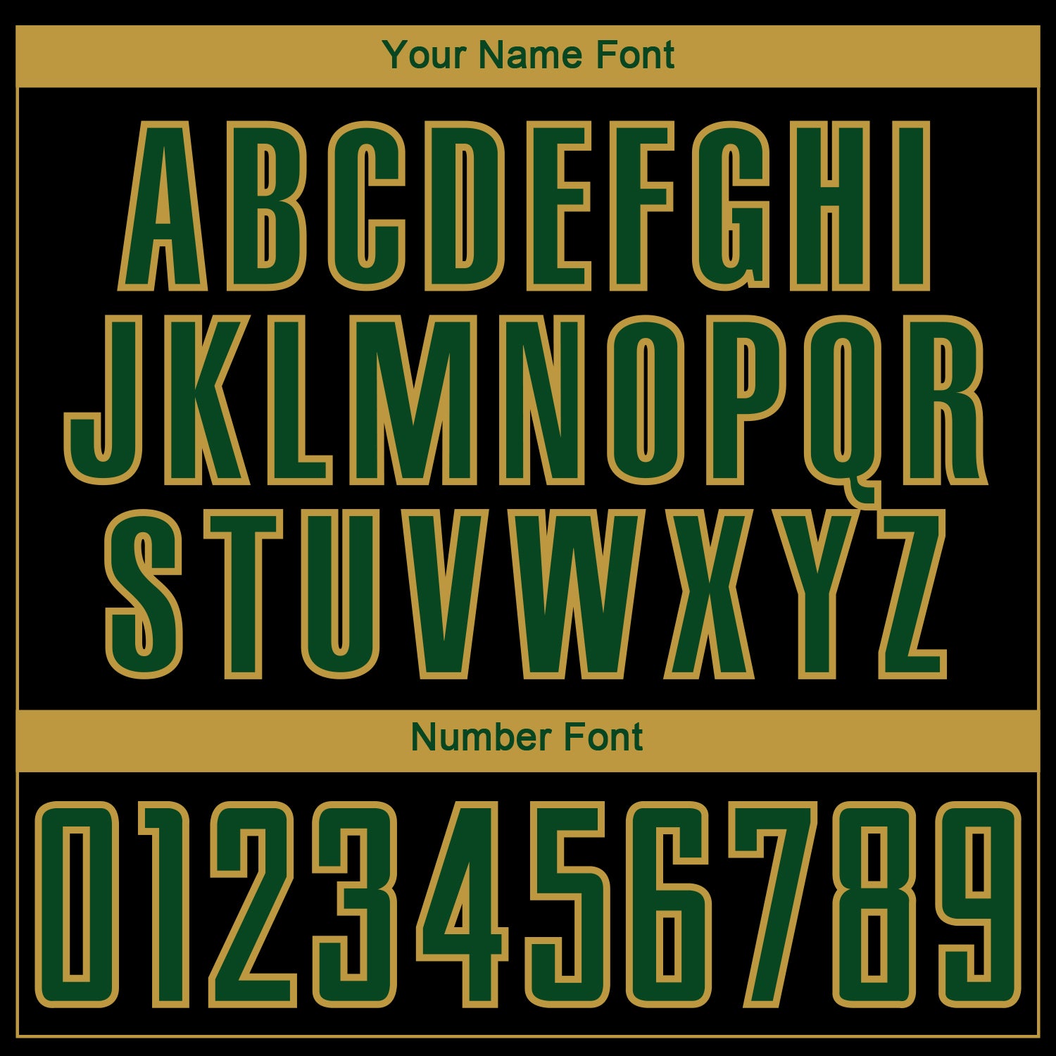 Custom Black Green-Old Gold Curve Lines Sublimation Soccer Uniform Jersey view 6