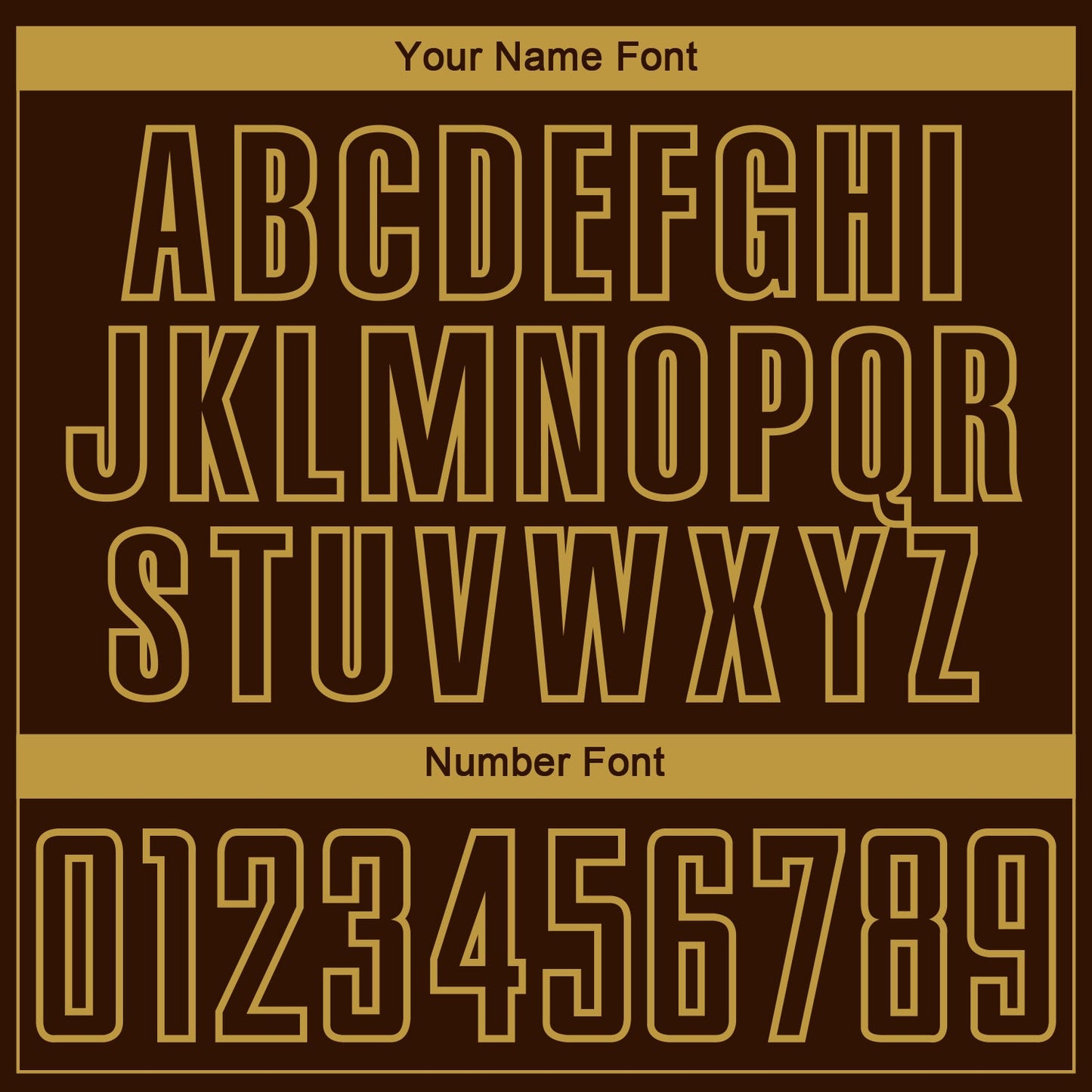 Custom Brown-Old Gold Curve Lines Sublimation Soccer Uniform Jersey view 6