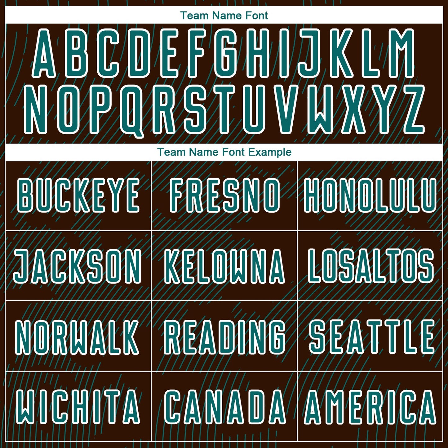Custom Brown Teal-White Curve Lines Sublimation Soccer Uniform Jersey view 5