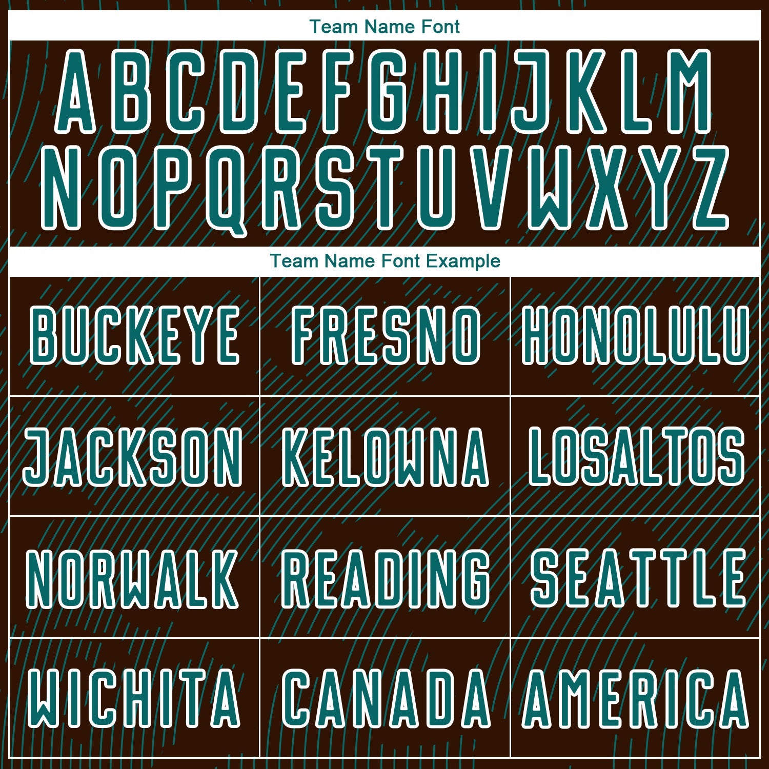 Custom Brown Teal-White Curve Lines Sublimation Soccer Uniform Jersey view 5