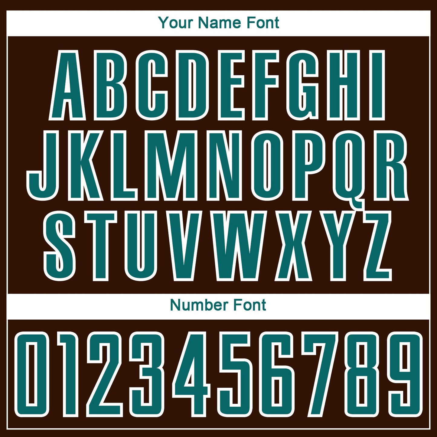 Custom Brown Teal-White Curve Lines Sublimation Soccer Uniform Jersey view 6