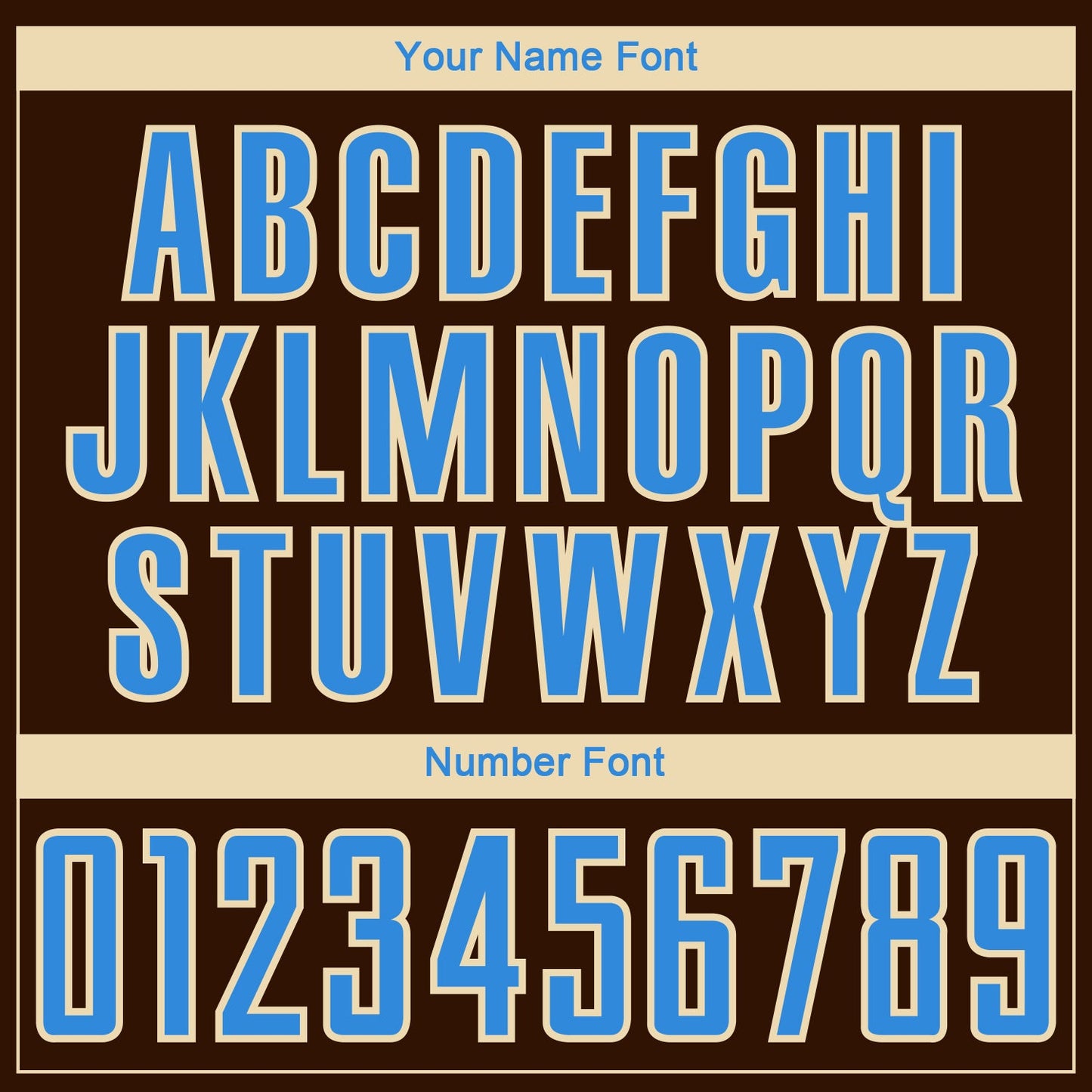 Custom Brown Powder Blue-Cream Curve Lines Sublimation Soccer Uniform Jersey view 6