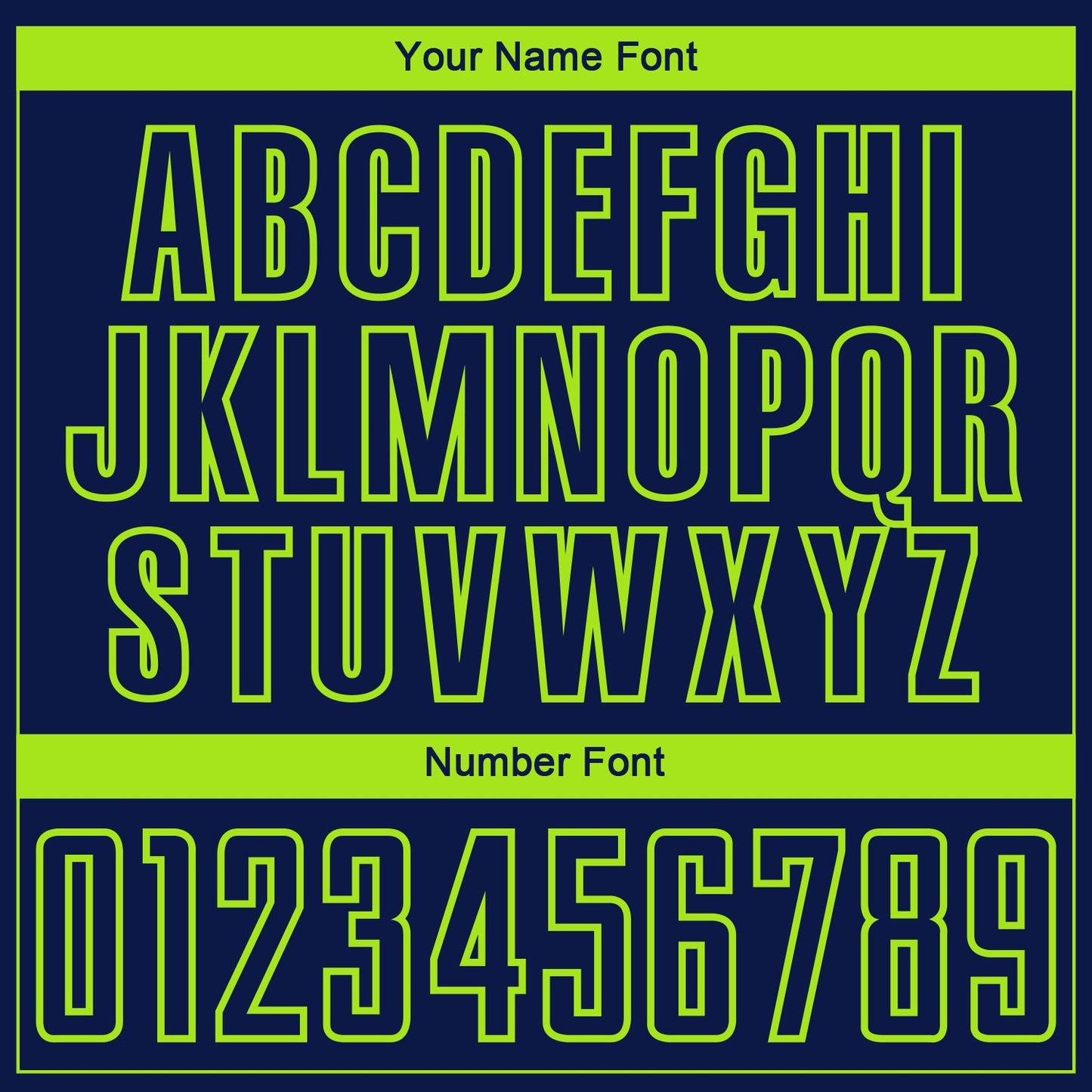 Custom Navy-Neon Green Curve Lines Sublimation Soccer Uniform Jersey view 6
