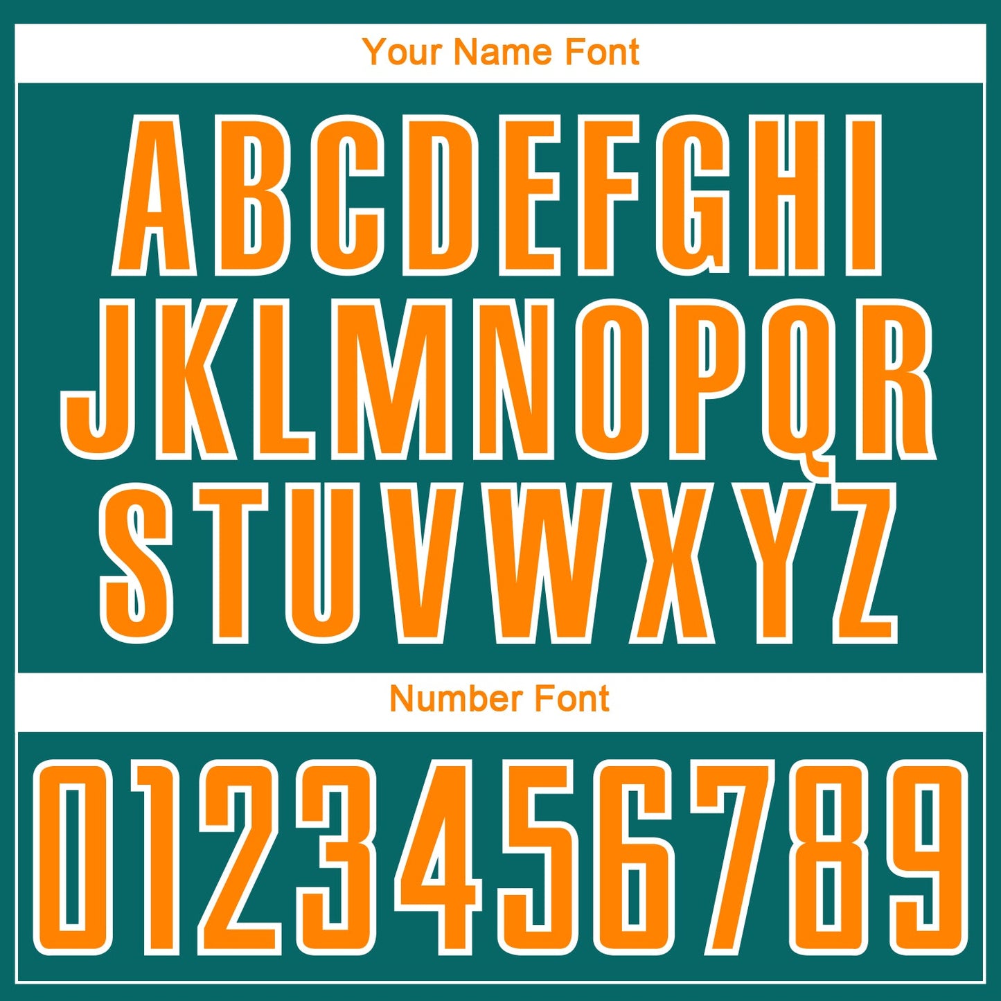 Custom Teal Bay Orange-White Curve Lines Sublimation Soccer Uniform Jersey view 6
