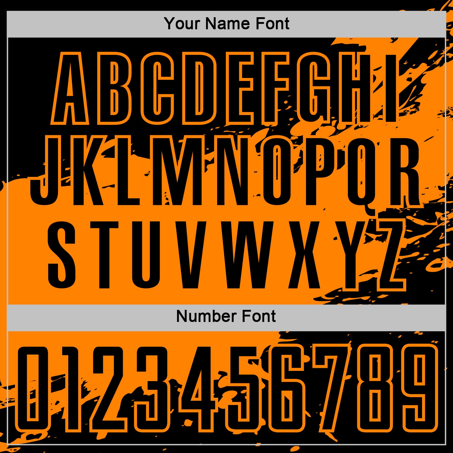 Custom Bay Orange-Black Splash Color Block Sublimation Soccer Uniform Jersey view 6