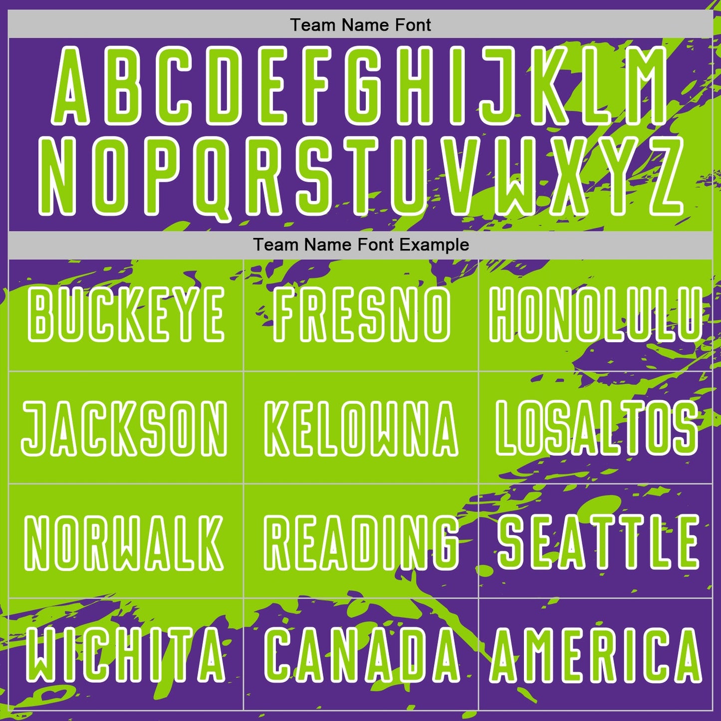 Custom Neon Green Purple-White Splash Color Block Sublimation Soccer Uniform Jersey view 5