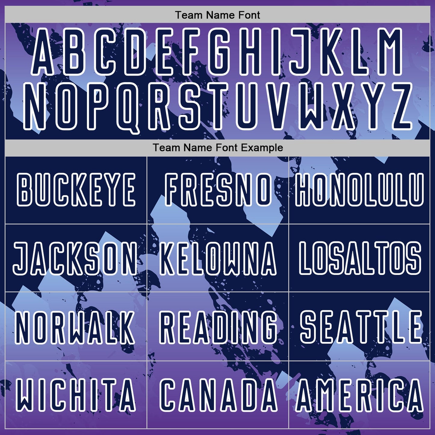Custom Purple Navy Light Blue-White Gradient Splash Sublimation Soccer Uniform Jersey view 5