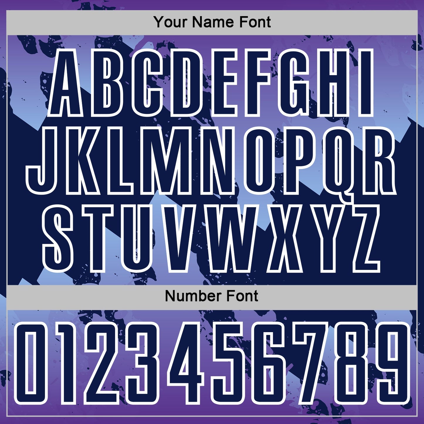 Custom Purple Navy Light Blue-White Gradient Splash Sublimation Soccer Uniform Jersey view 6
