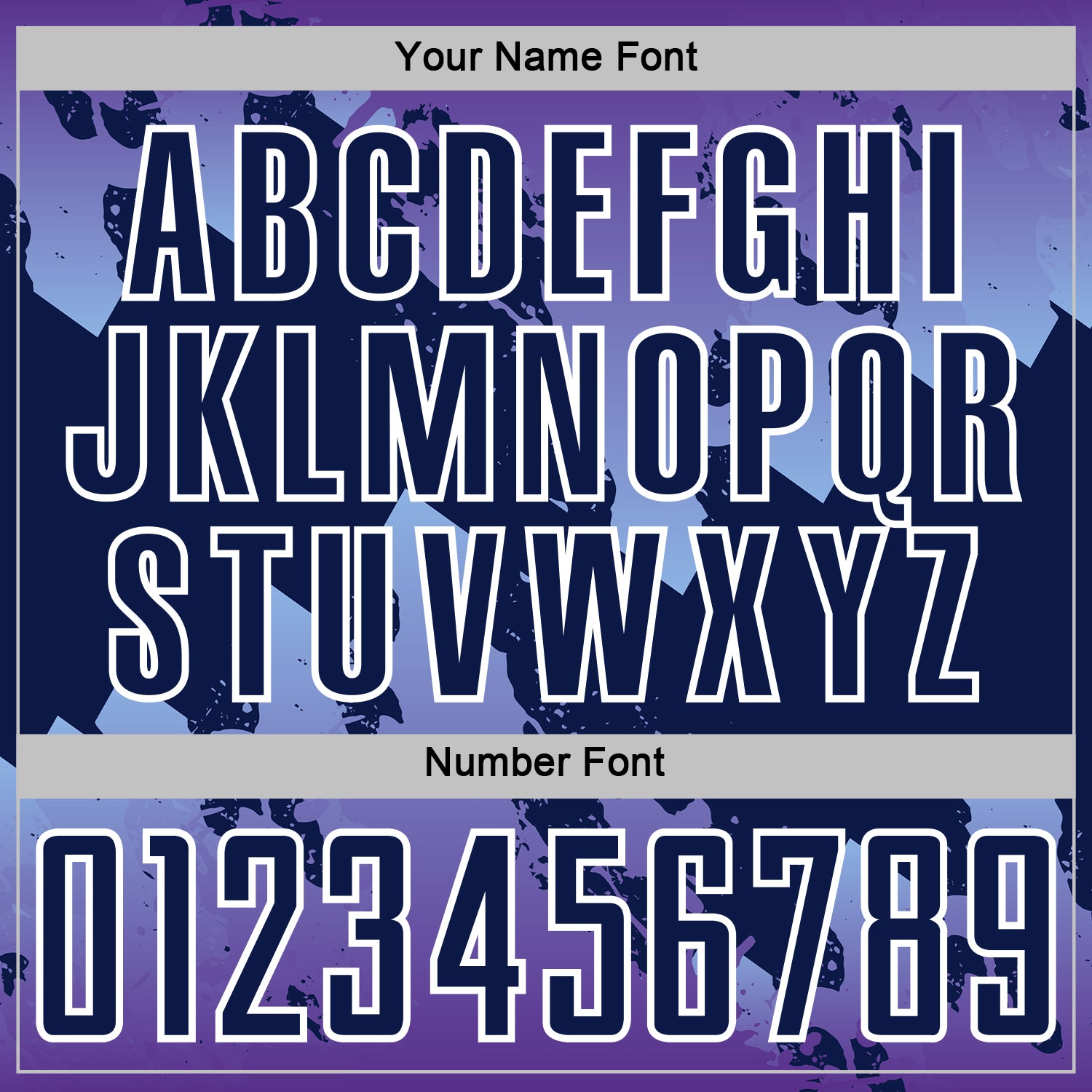 Custom Purple Navy Light Blue-White Gradient Splash Sublimation Soccer Uniform Jersey view 6