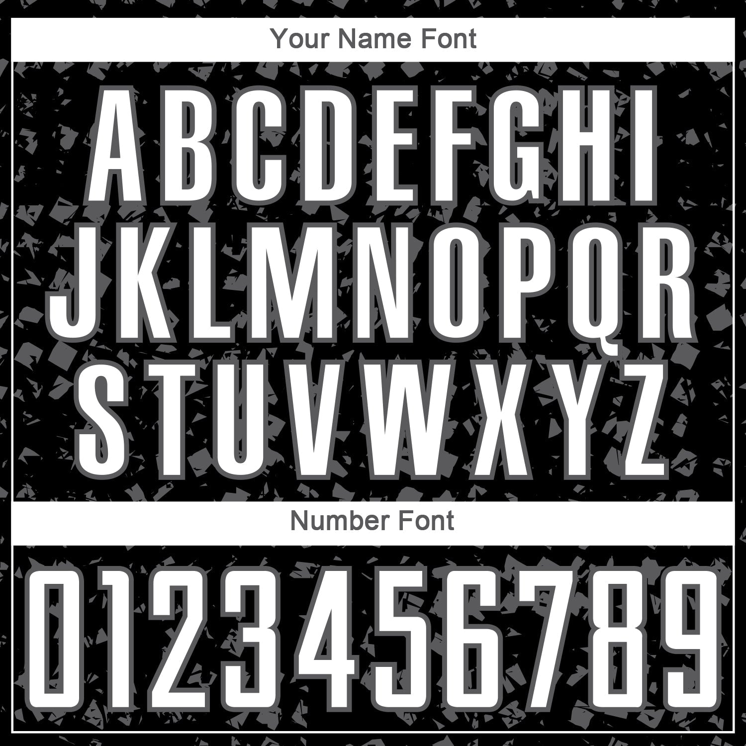 Custom Black White-Steel Gray Digital Geometric Fragment Speckles Sublimation Soccer Uniform Jersey view 6