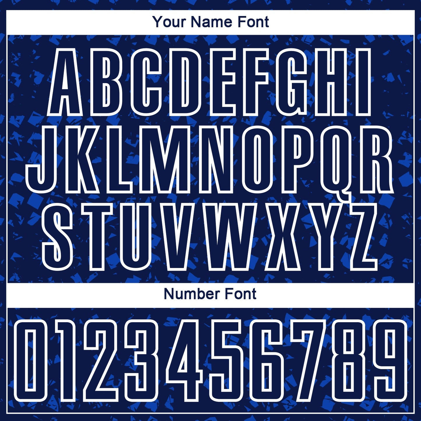 Custom Navy Thunder Blue-White Digital Geometric Fragment Speckles Sublimation Soccer Uniform Jersey view 6