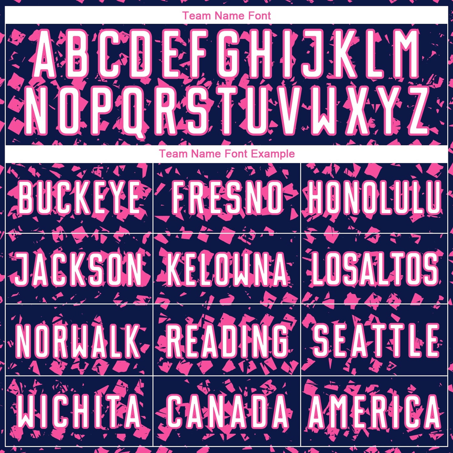 Custom Navy White-Pink Digital Geometric Fragment Speckles Sublimation Soccer Uniform Jersey view 5