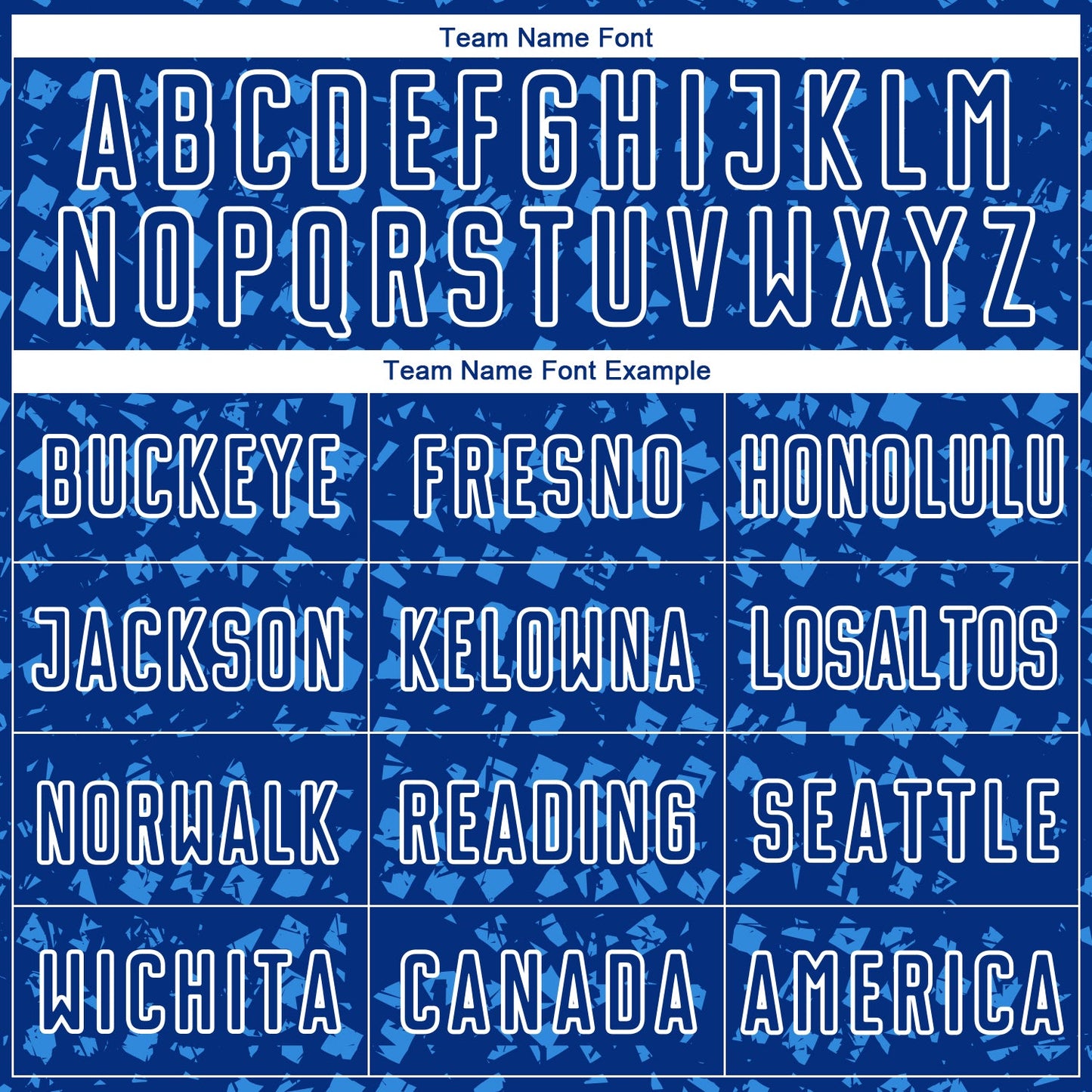 Custom Royal Powder Blue-White Digital Geometric Fragment Speckles Sublimation Soccer Uniform Jersey view 5