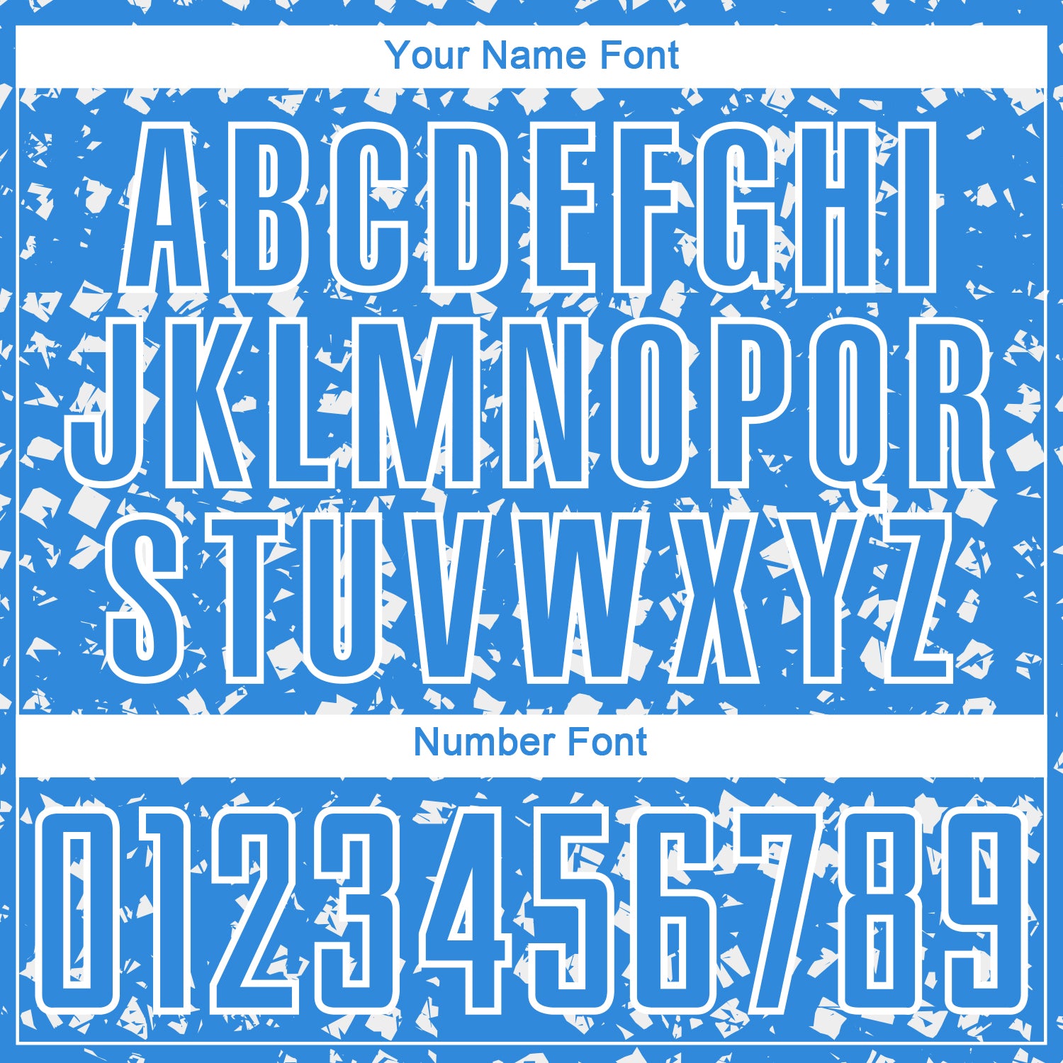 Custom Powder Blue White Digital Geometric Fragment Speckles Sublimation Soccer Uniform Jersey view 6