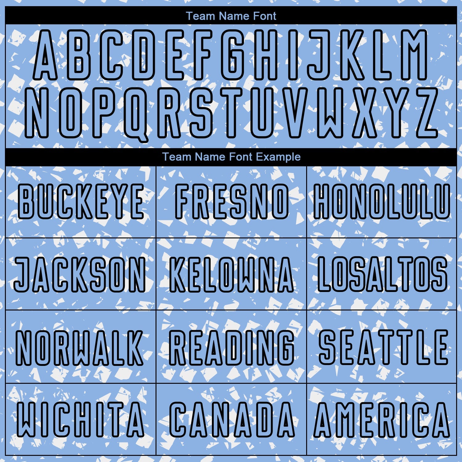 Custom Light Blue Black-White Digital Geometric Fragment Speckles Sublimation Soccer Uniform Jersey view 5
