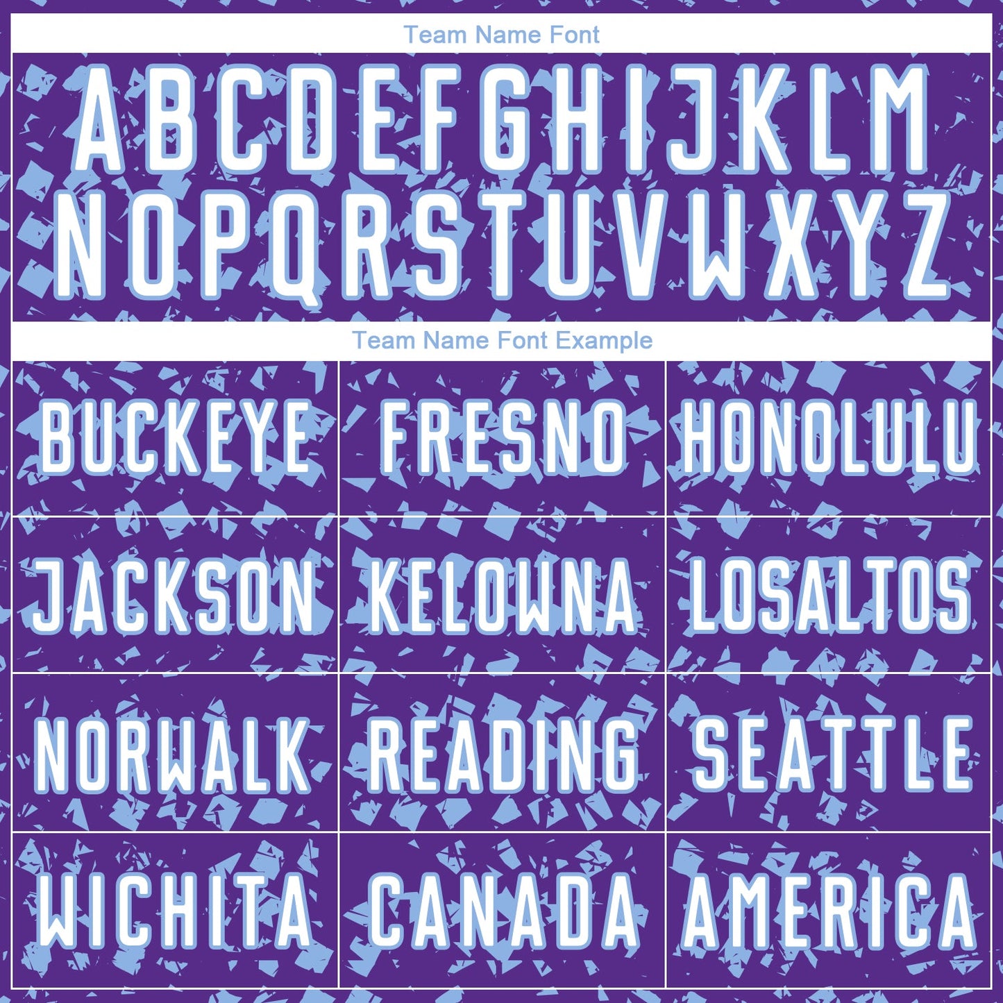 Custom Purple White-Light Blue Digital Geometric Fragment Speckles Sublimation Soccer Uniform Jersey view 5