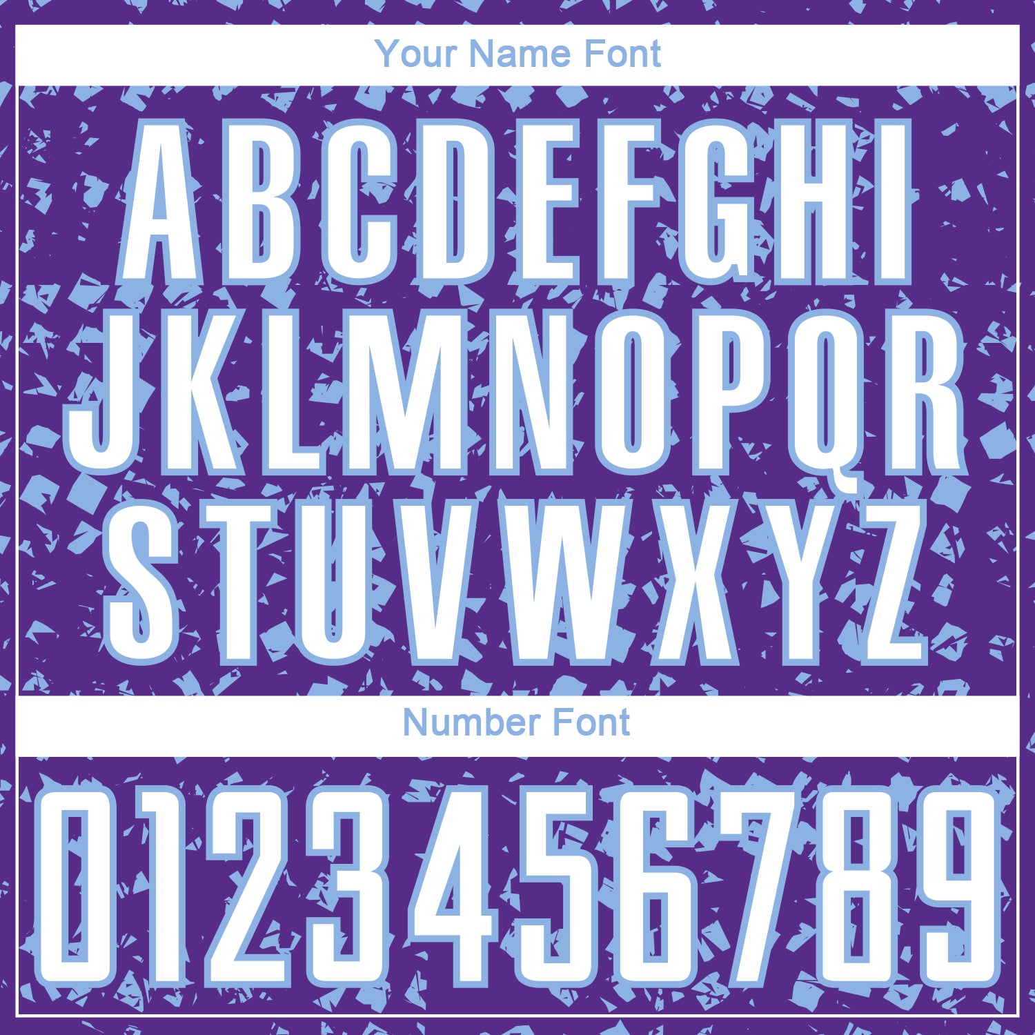 Custom Purple White-Light Blue Digital Geometric Fragment Speckles Sublimation Soccer Uniform Jersey view 6