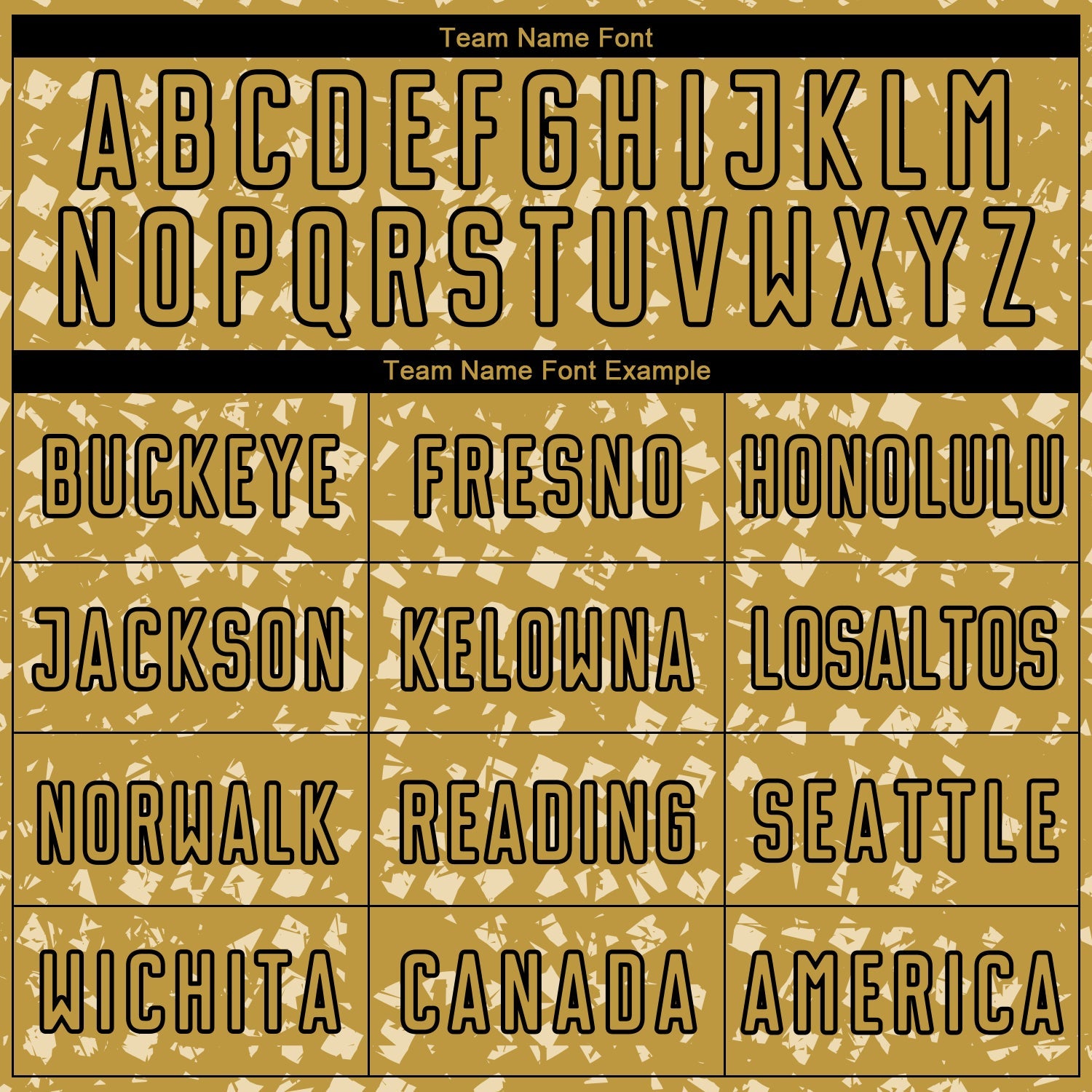 Custom Old Gold Black-Cream Digital Geometric Fragment Speckles Sublimation Soccer Uniform Jersey view 5