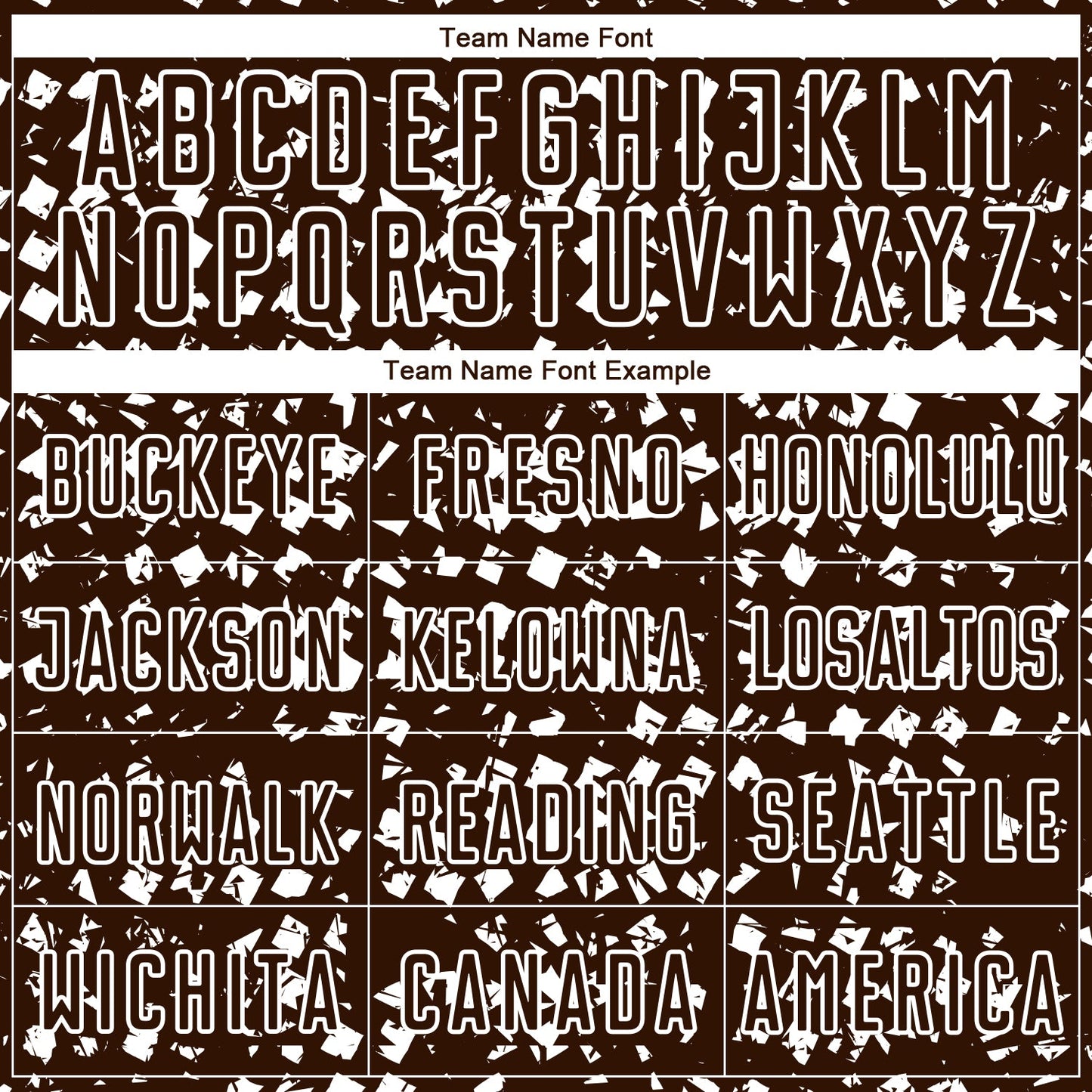 Custom Brown White Digital Geometric Fragment Speckles Sublimation Soccer Uniform Jersey view 5