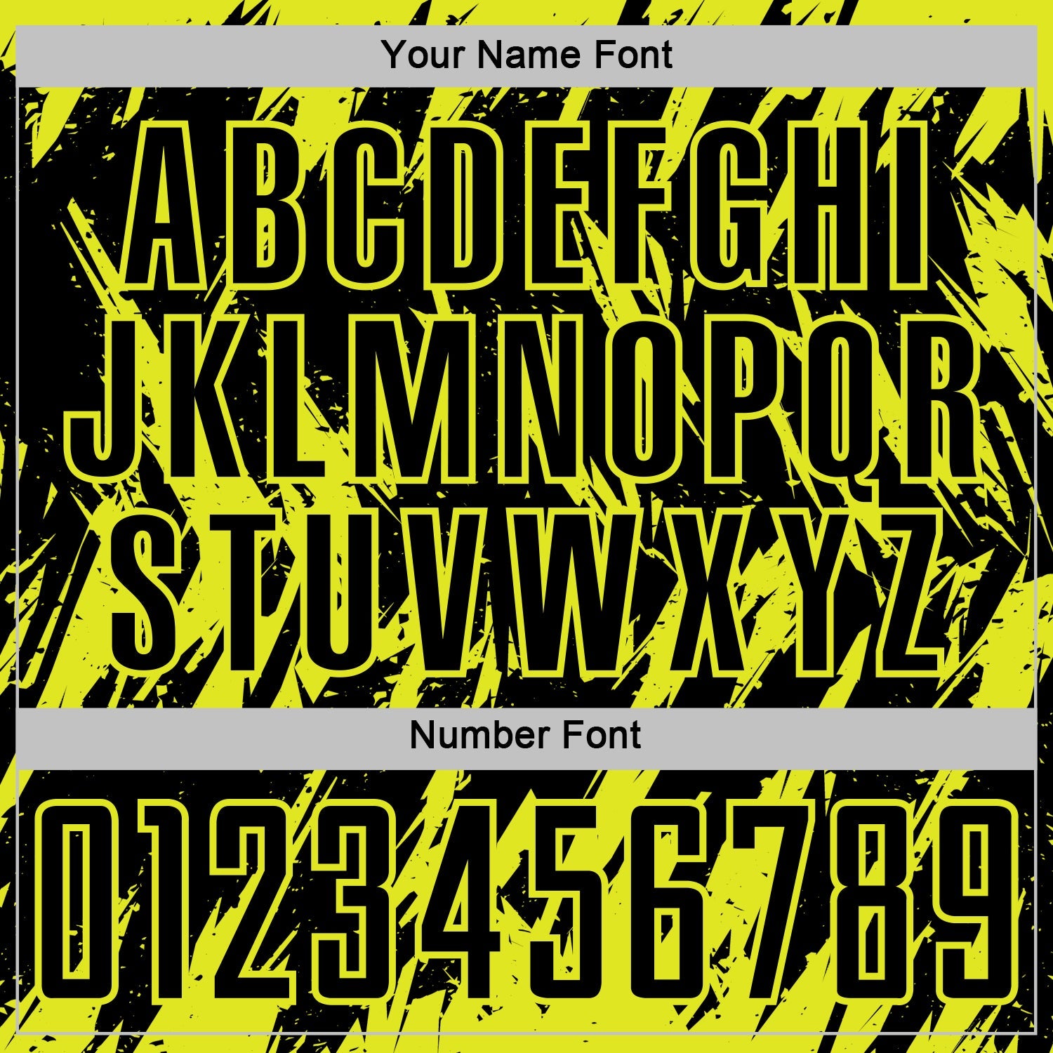 Custom Black-Neon Yellow Splatter Torn Sharp Brush Stroke Sublimation Soccer Uniform Jersey view 6