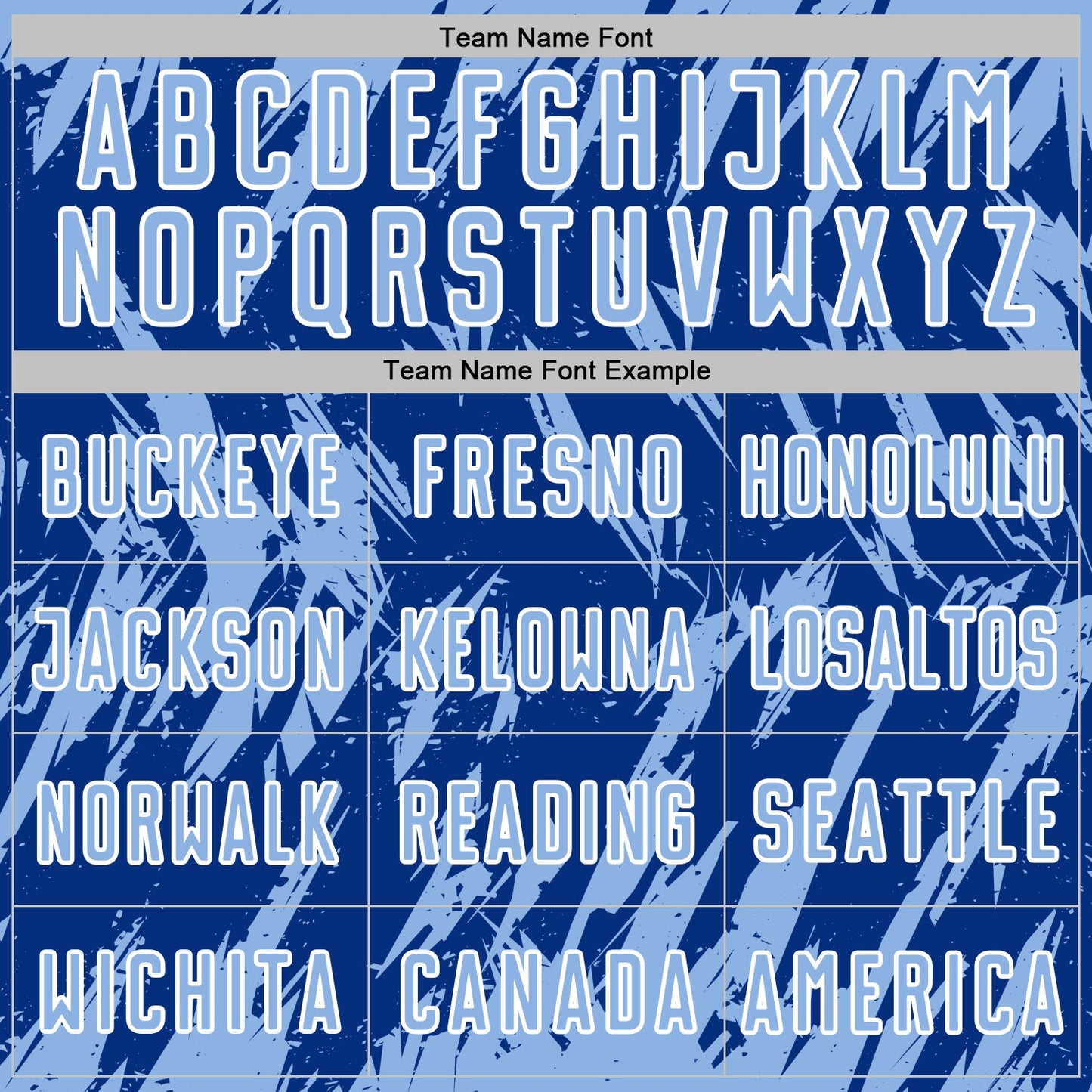 Custom Royal Light Blue-White Splatter Torn Sharp Brush Stroke Sublimation Soccer Uniform Jersey view 5