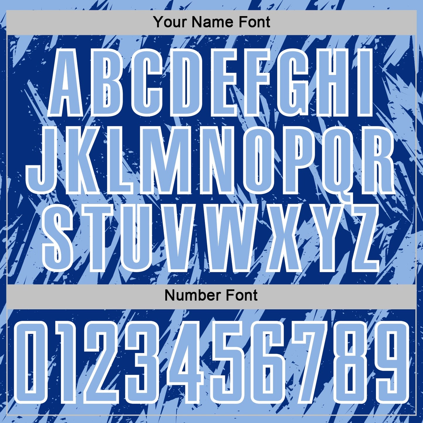 Custom Royal Light Blue-White Splatter Torn Sharp Brush Stroke Sublimation Soccer Uniform Jersey view 6
