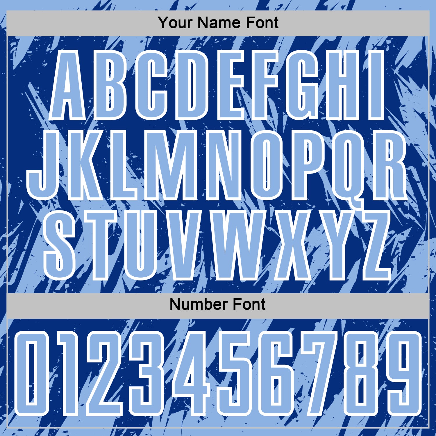 Custom Royal Light Blue-White Splatter Torn Sharp Brush Stroke Sublimation Soccer Uniform Jersey view 6