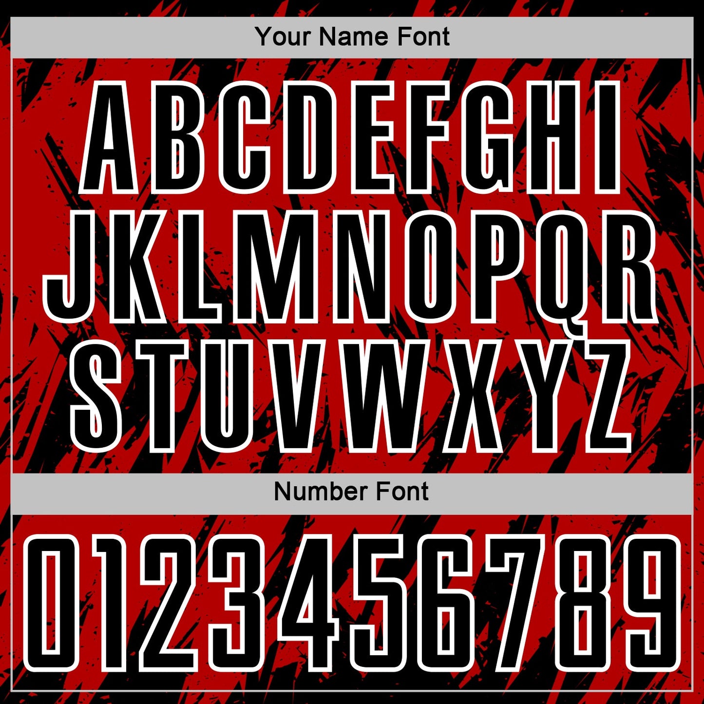 Custom Red Black-White Splatter Torn Sharp Brush Stroke Sublimation Soccer Uniform Jersey view 6
