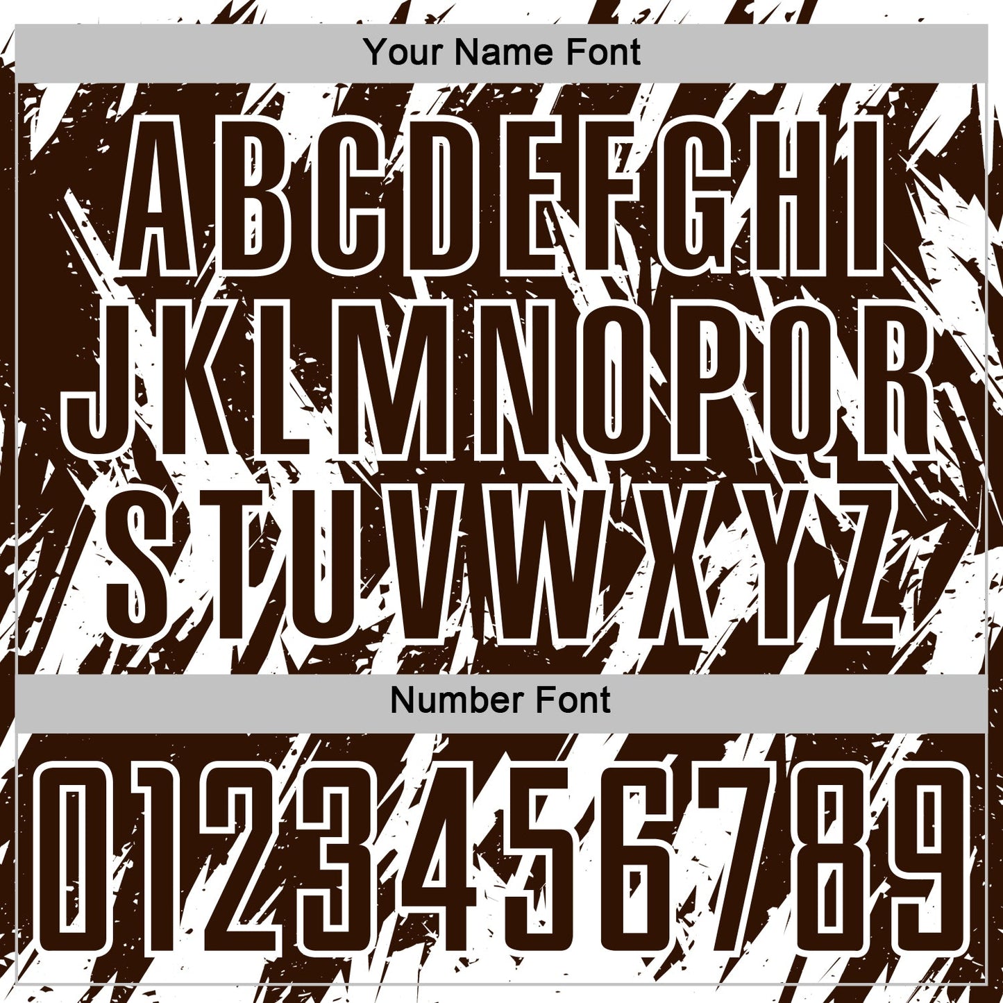 Custom Brown-White Splatter Torn Sharp Brush Stroke Sublimation Soccer Uniform Jersey view 6