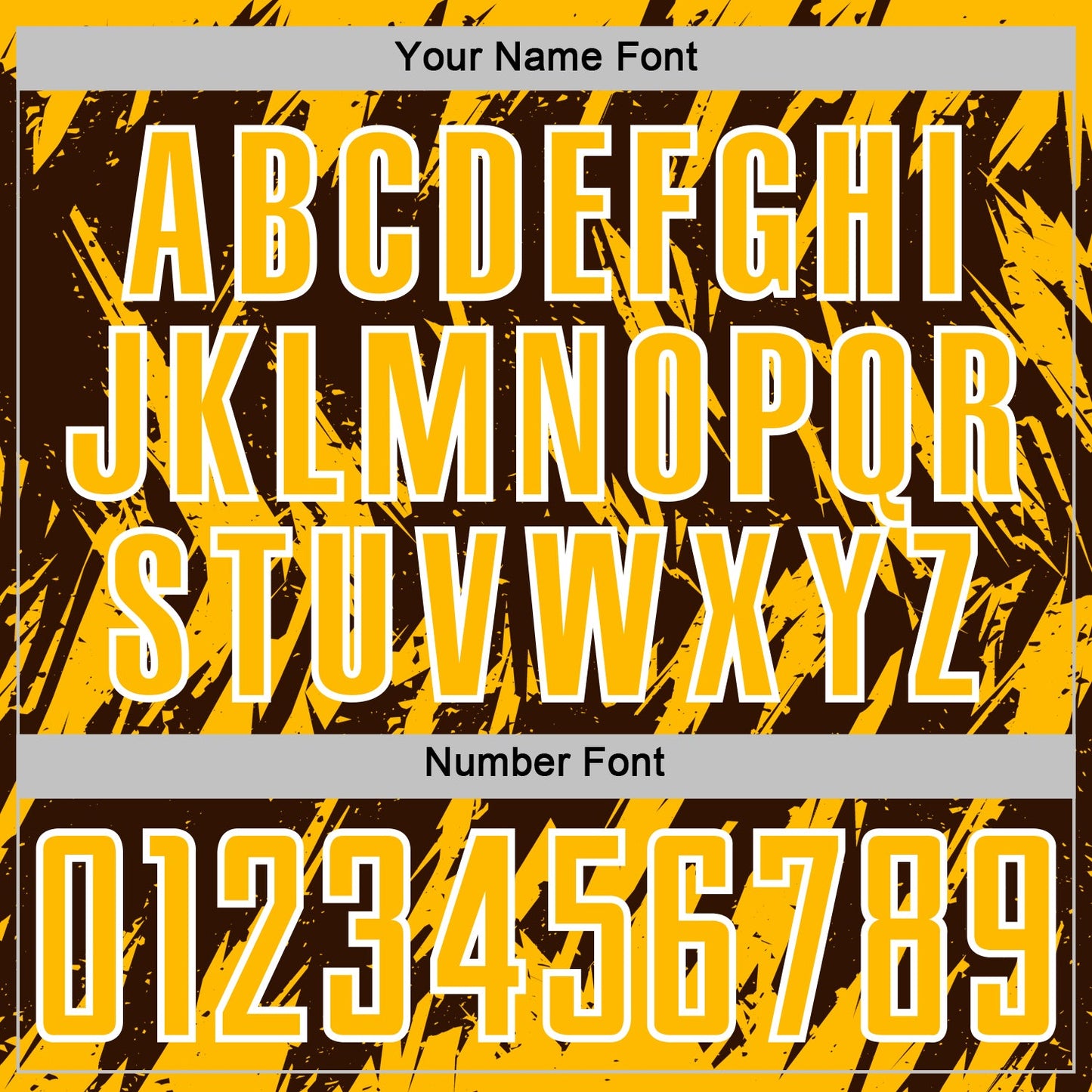 Custom Brown Gold-White Splatter Torn Sharp Brush Stroke Sublimation Soccer Uniform Jersey view 6