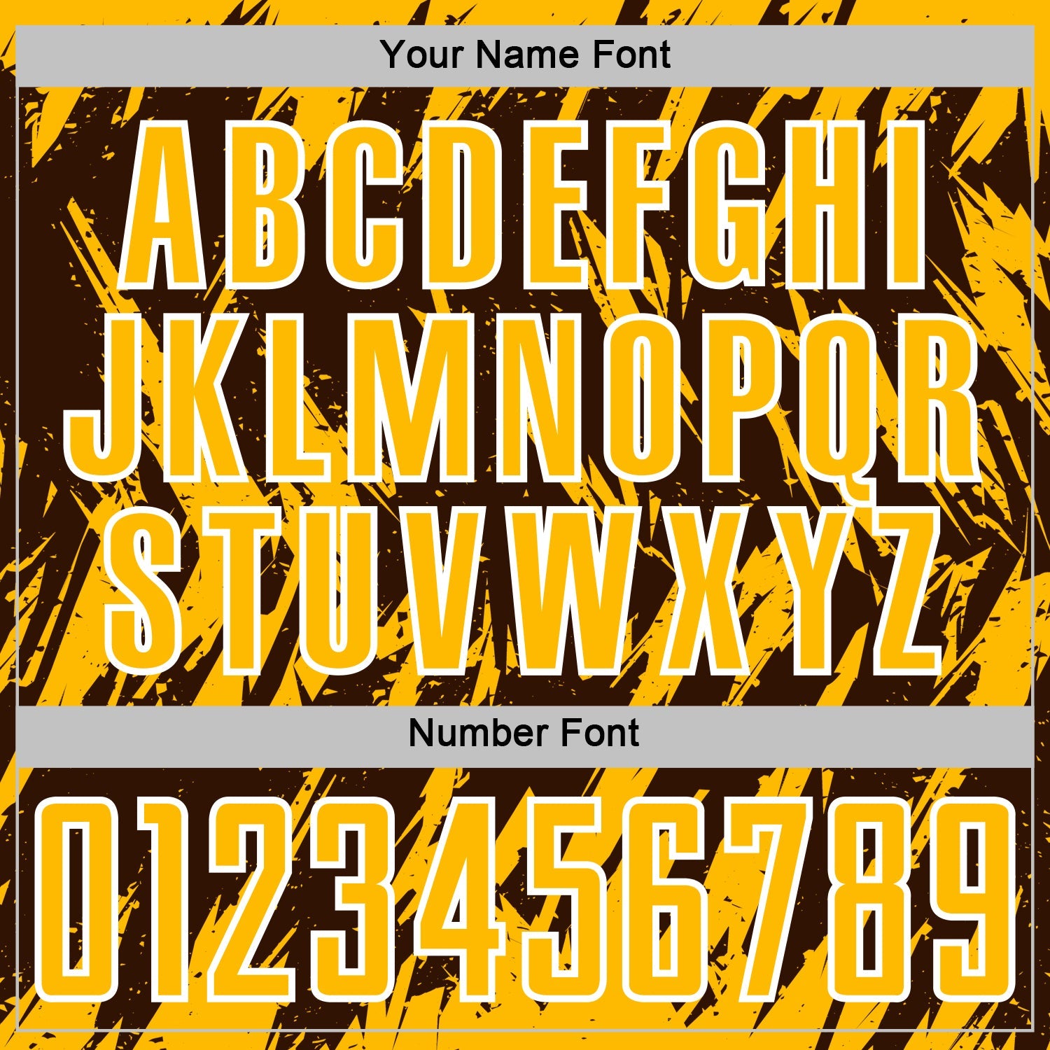 Custom Brown Gold-White Splatter Torn Sharp Brush Stroke Sublimation Soccer Uniform Jersey view 6