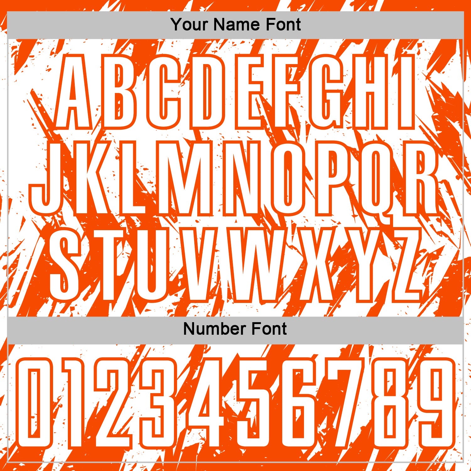 Custom White-Orange Splatter Torn Sharp Brush Stroke Sublimation Soccer Uniform Jersey view 6