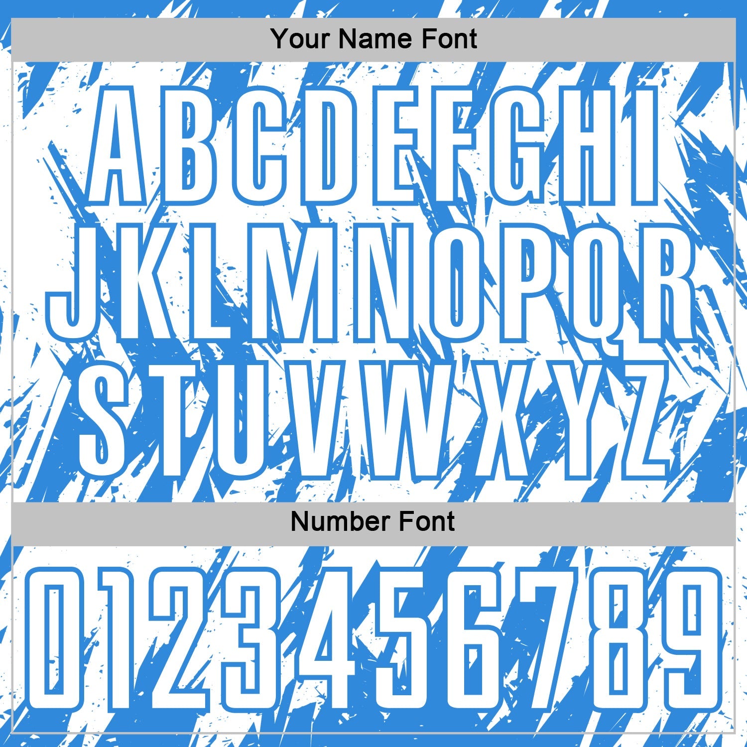 Custom White-Powder Blue Splatter Torn Sharp Brush Stroke Sublimation Soccer Uniform Jersey view 6