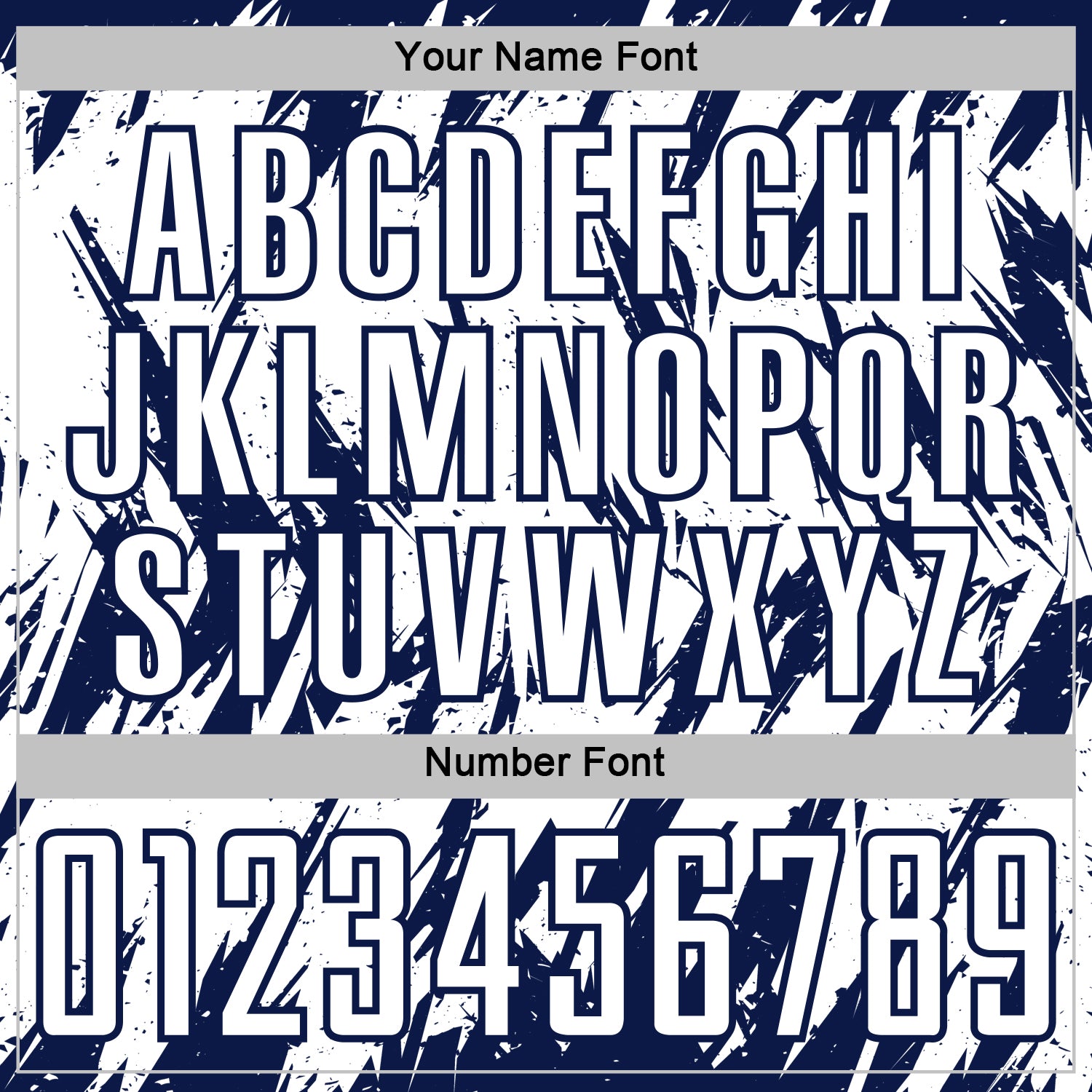 Custom White-Navy Splatter Torn Sharp Brush Stroke Sublimation Soccer Uniform Jersey view 6
