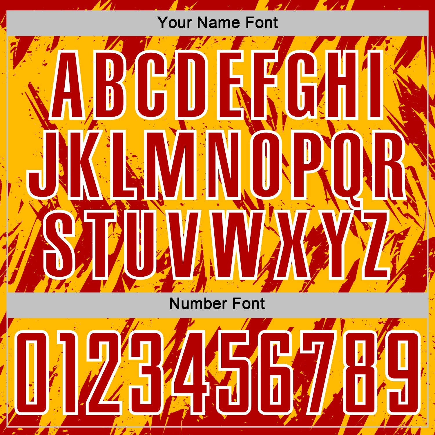 Custom Gold Red-White Splatter Torn Sharp Brush Stroke Sublimation Soccer Uniform Jersey view 6