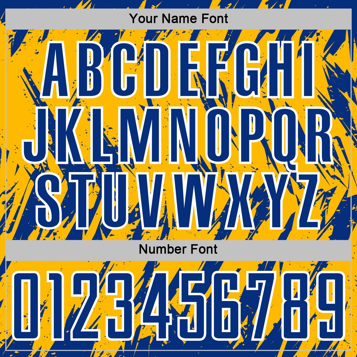 Custom Gold Royal-White Splatter Torn Sharp Brush Stroke Sublimation Soccer Uniform Jersey view 6