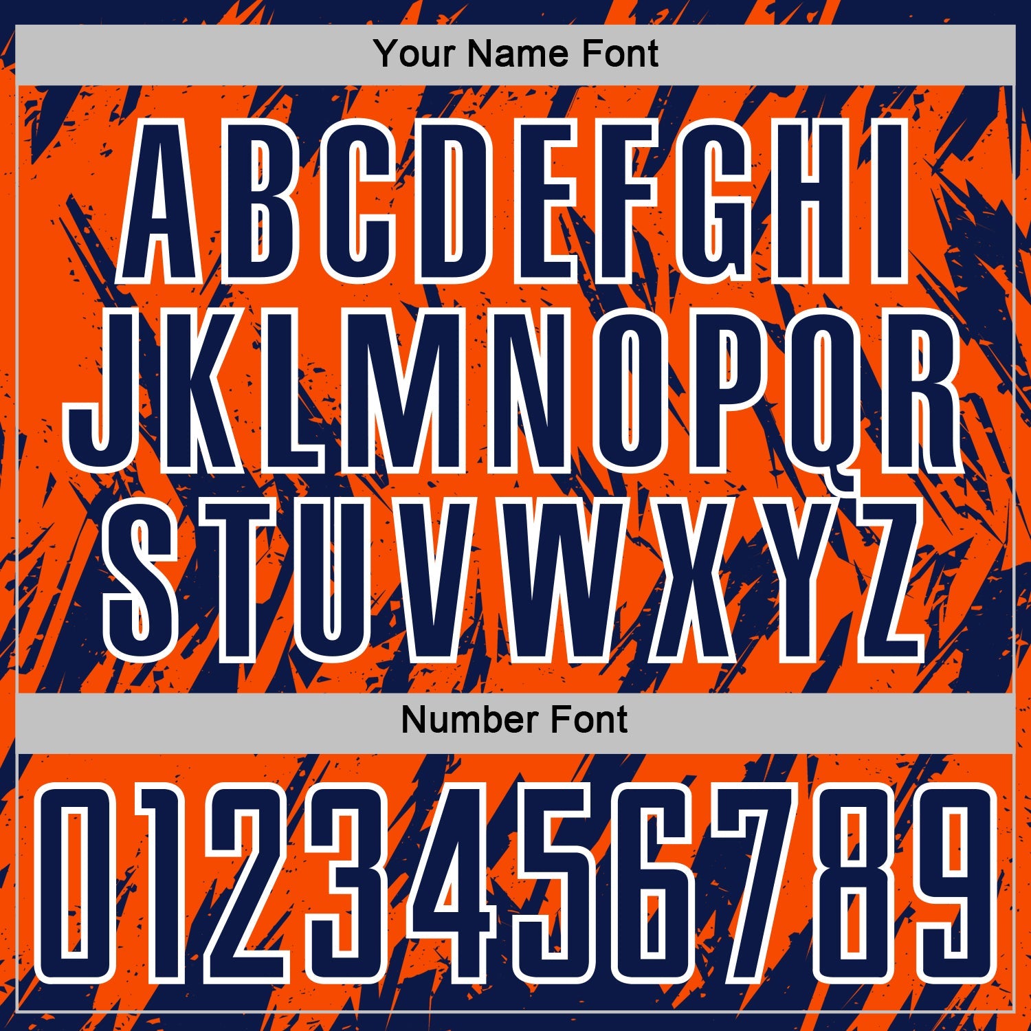 Custom Orange Navy-White Splatter Torn Sharp Brush Stroke Sublimation Soccer Uniform Jersey view 6